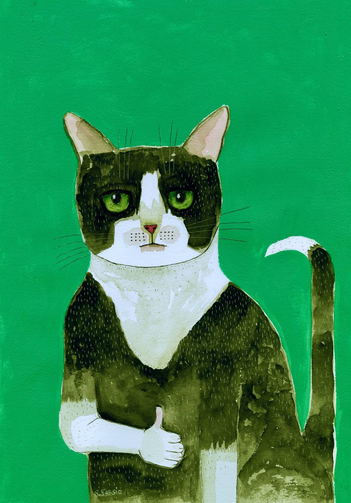 Poster - Whimsical Cat Art