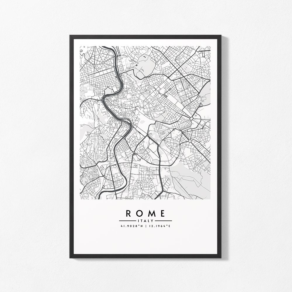 Poster - Rome Map