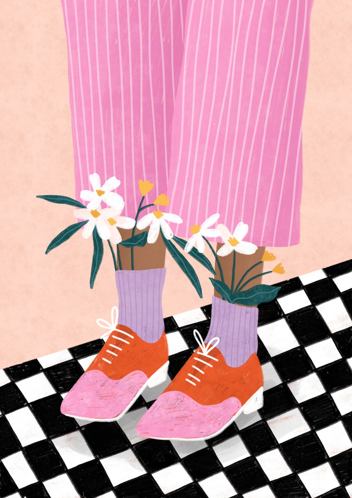 Poster - Floral Shoes