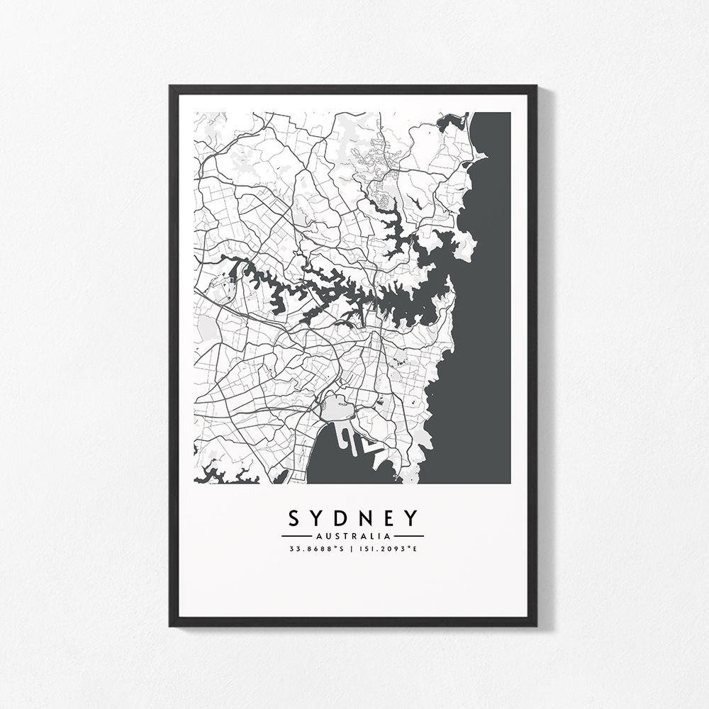 Poster - Map of Sydney