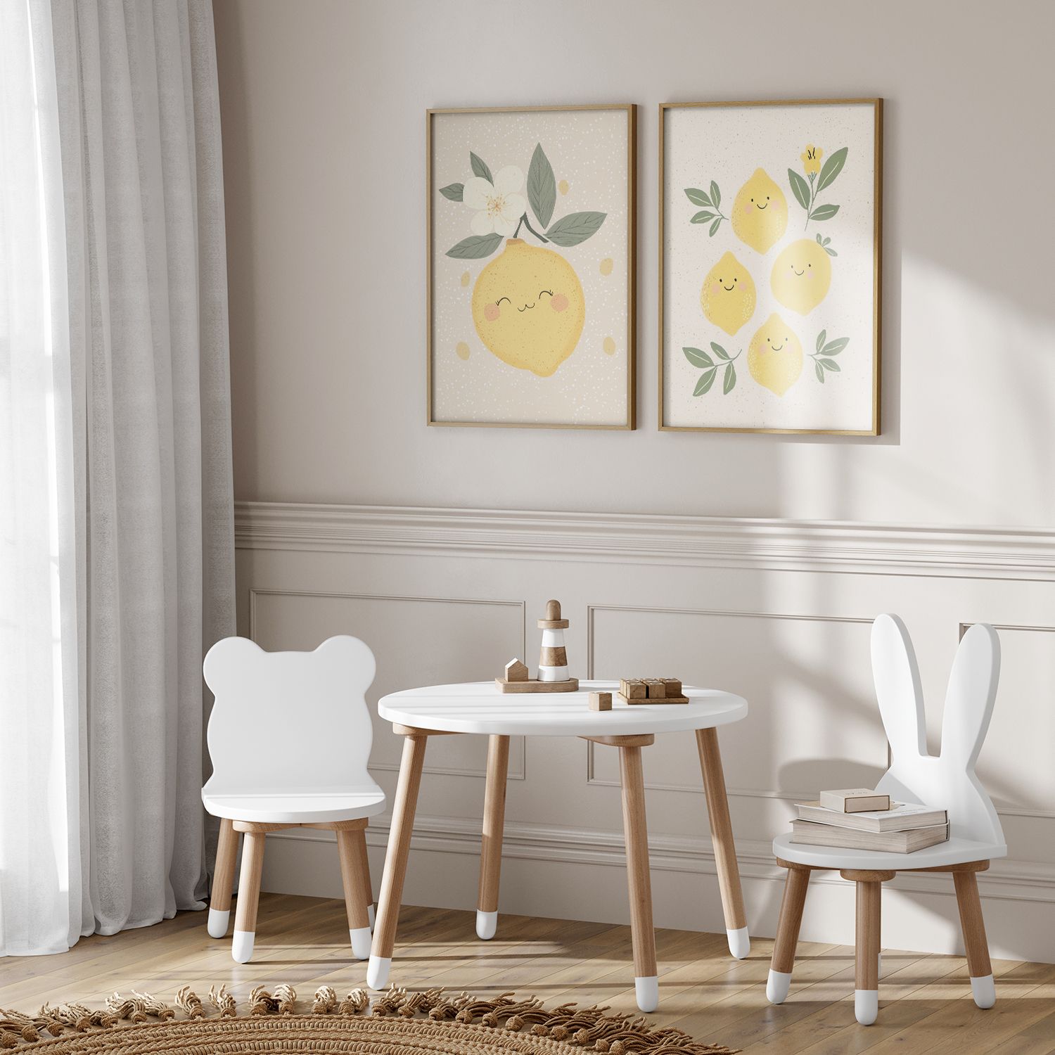 Poster - Smiling Lemons Set / Set of 2