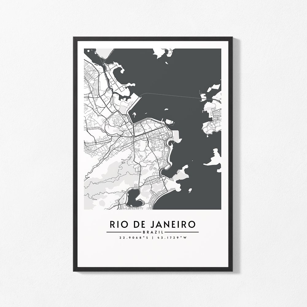 Poster - Rio de Janeiro Map