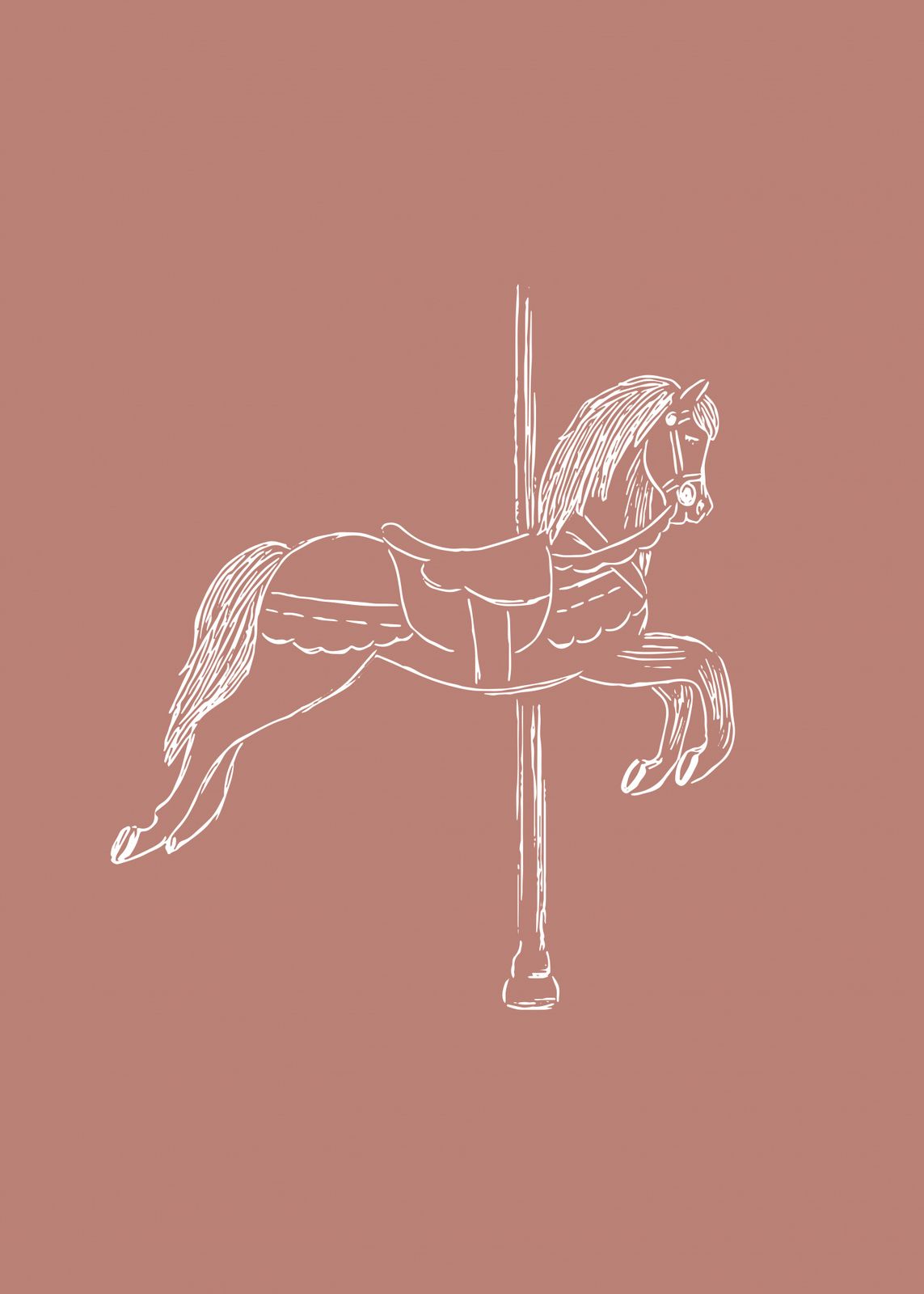 Poster - Carousel Horse