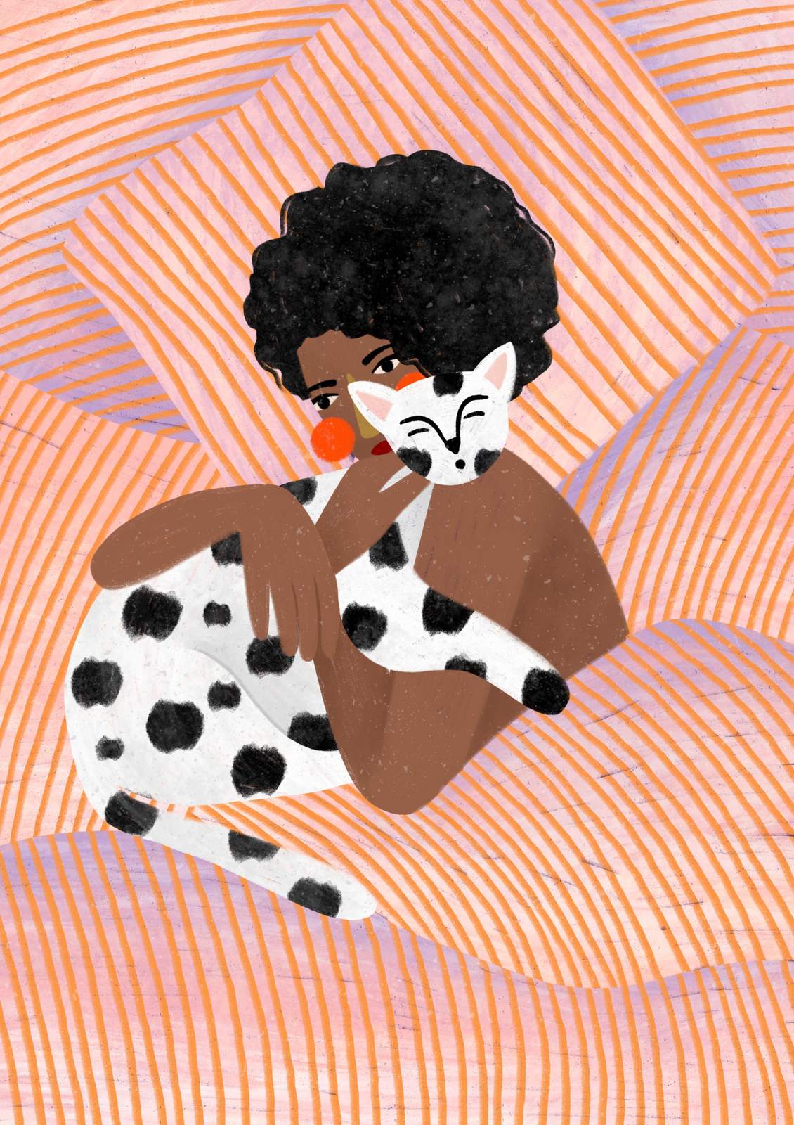 Poster - Woman with Cat