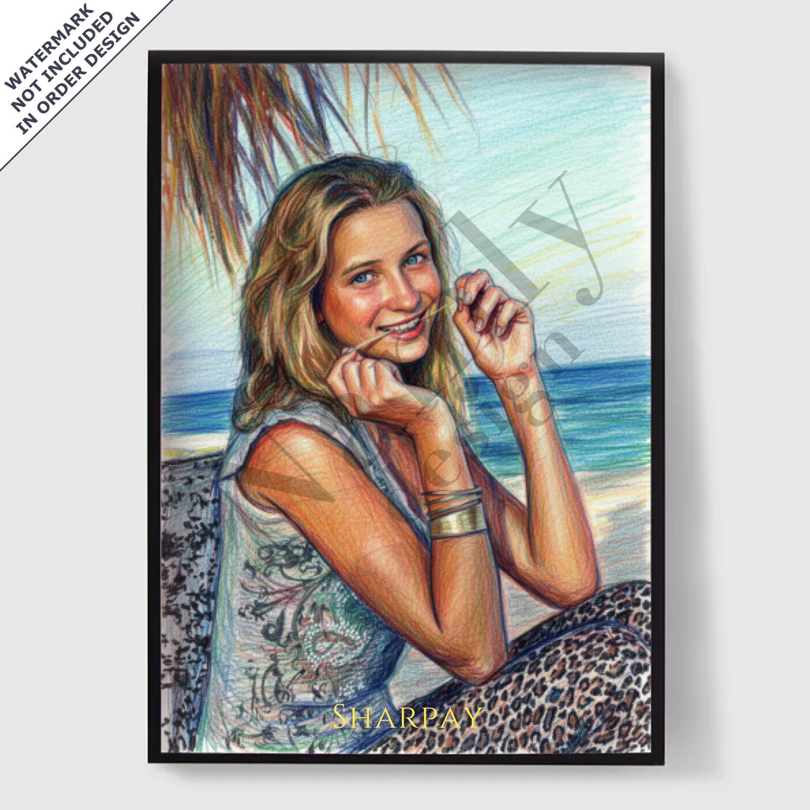 Personalised Poster - Color Pencil Drawing - AI Poster