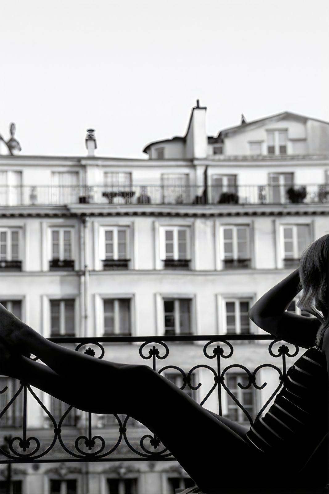 Poster - Woman on Balcony