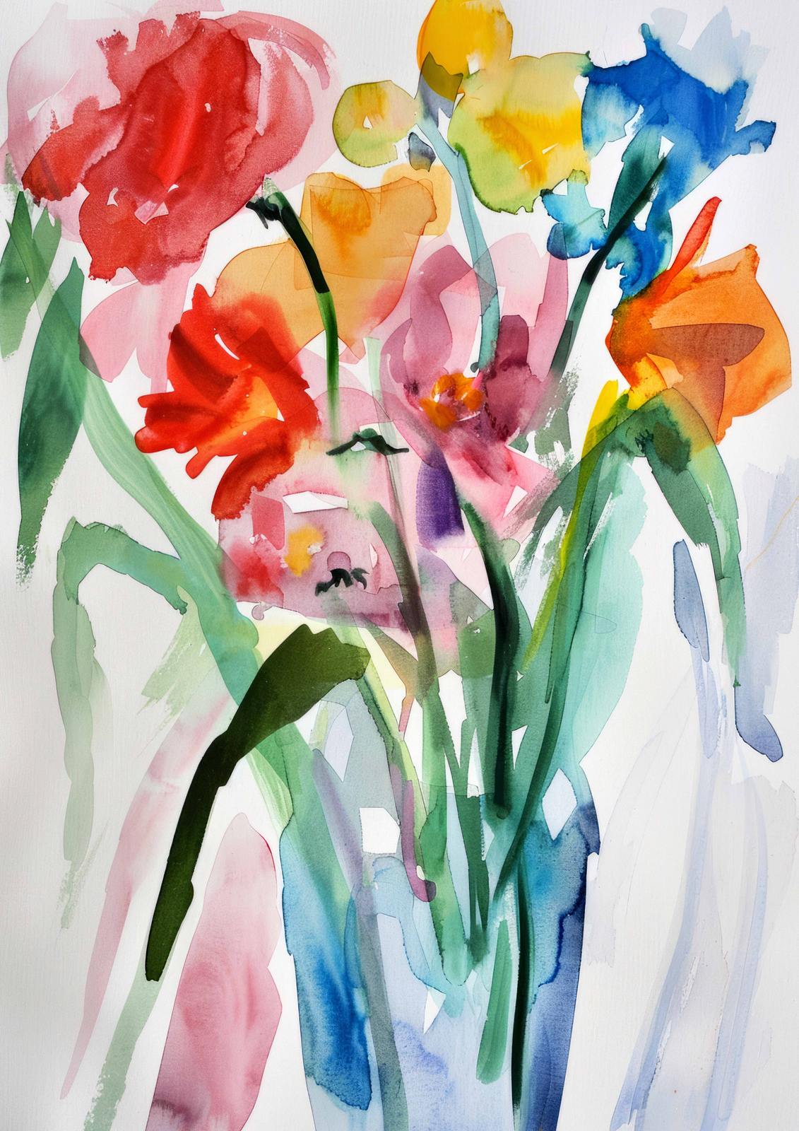 Poster - Vibrant Floral Art