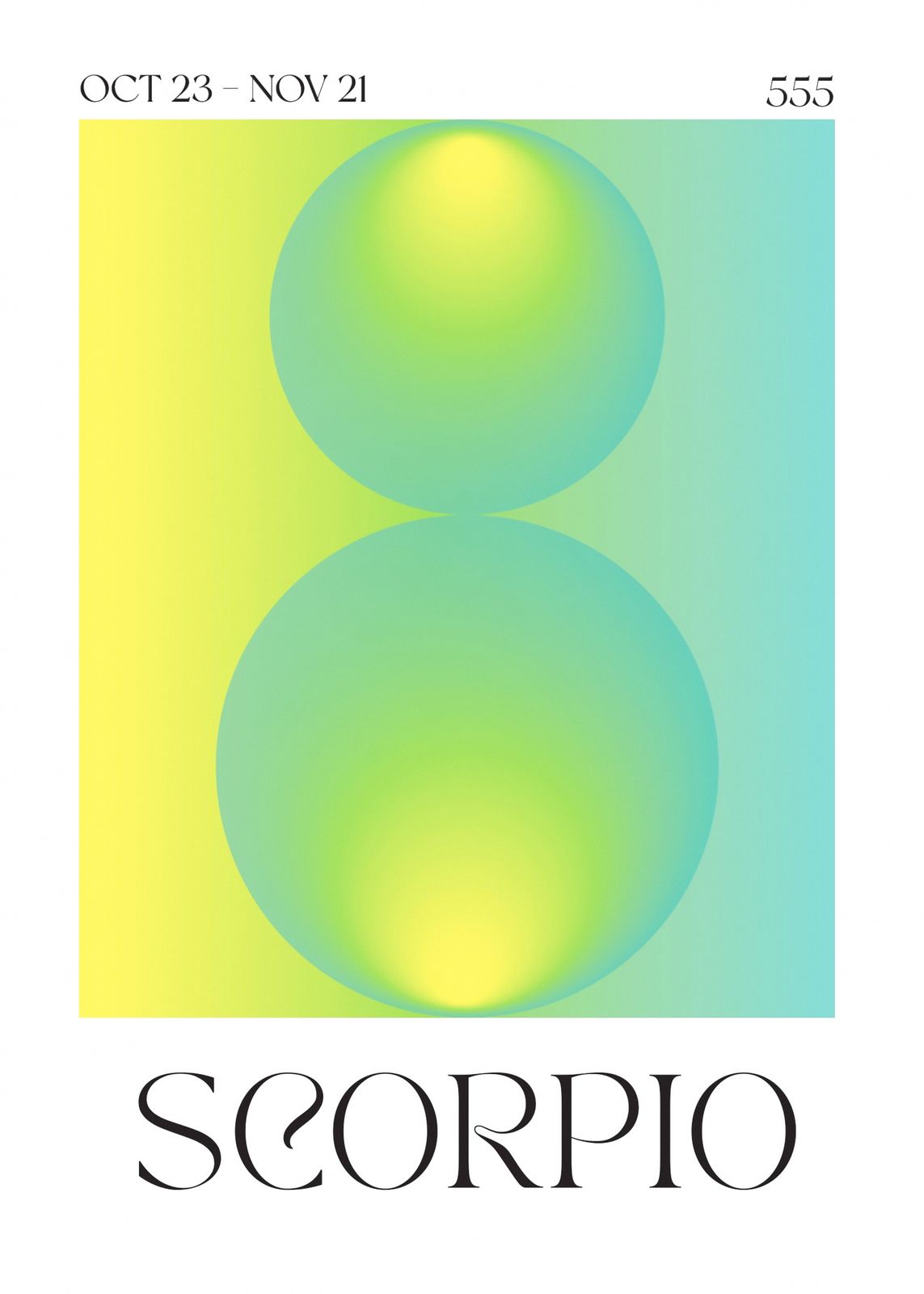 Poster - Scorpio Zodiac Art