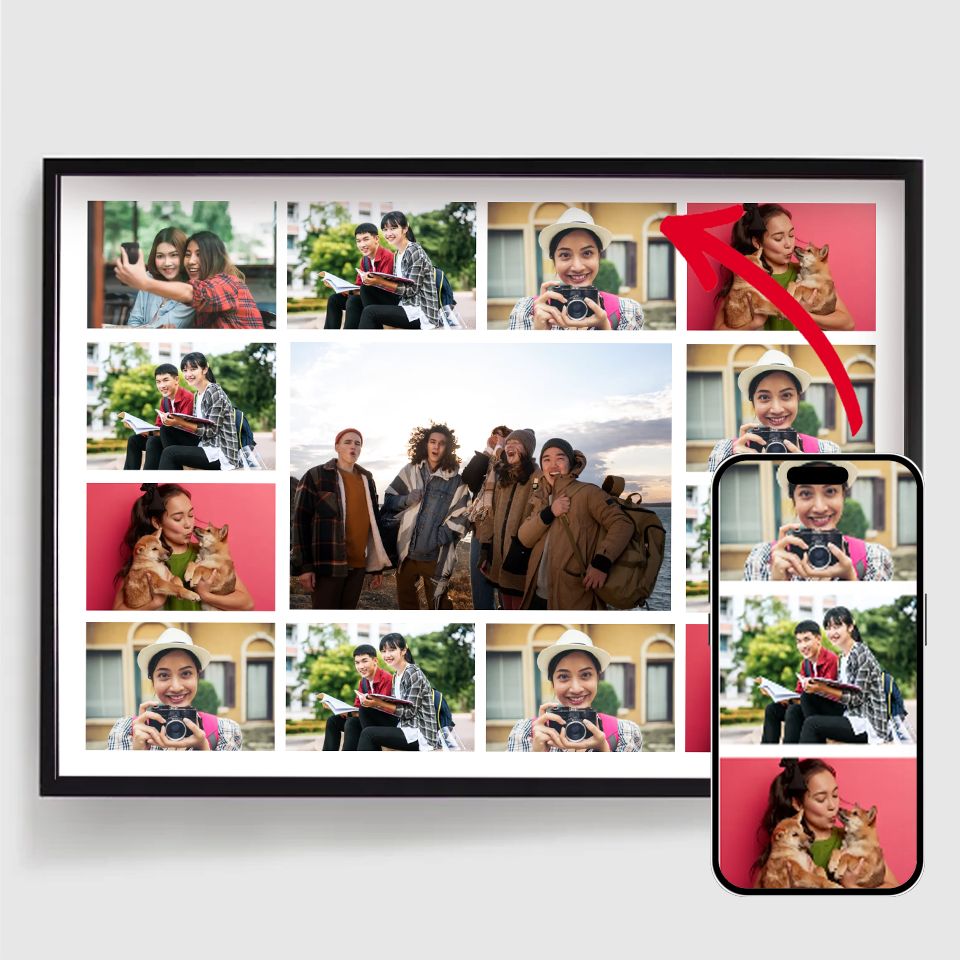 Personalised Posters – Upload your own images – 13 Photos Horizontal