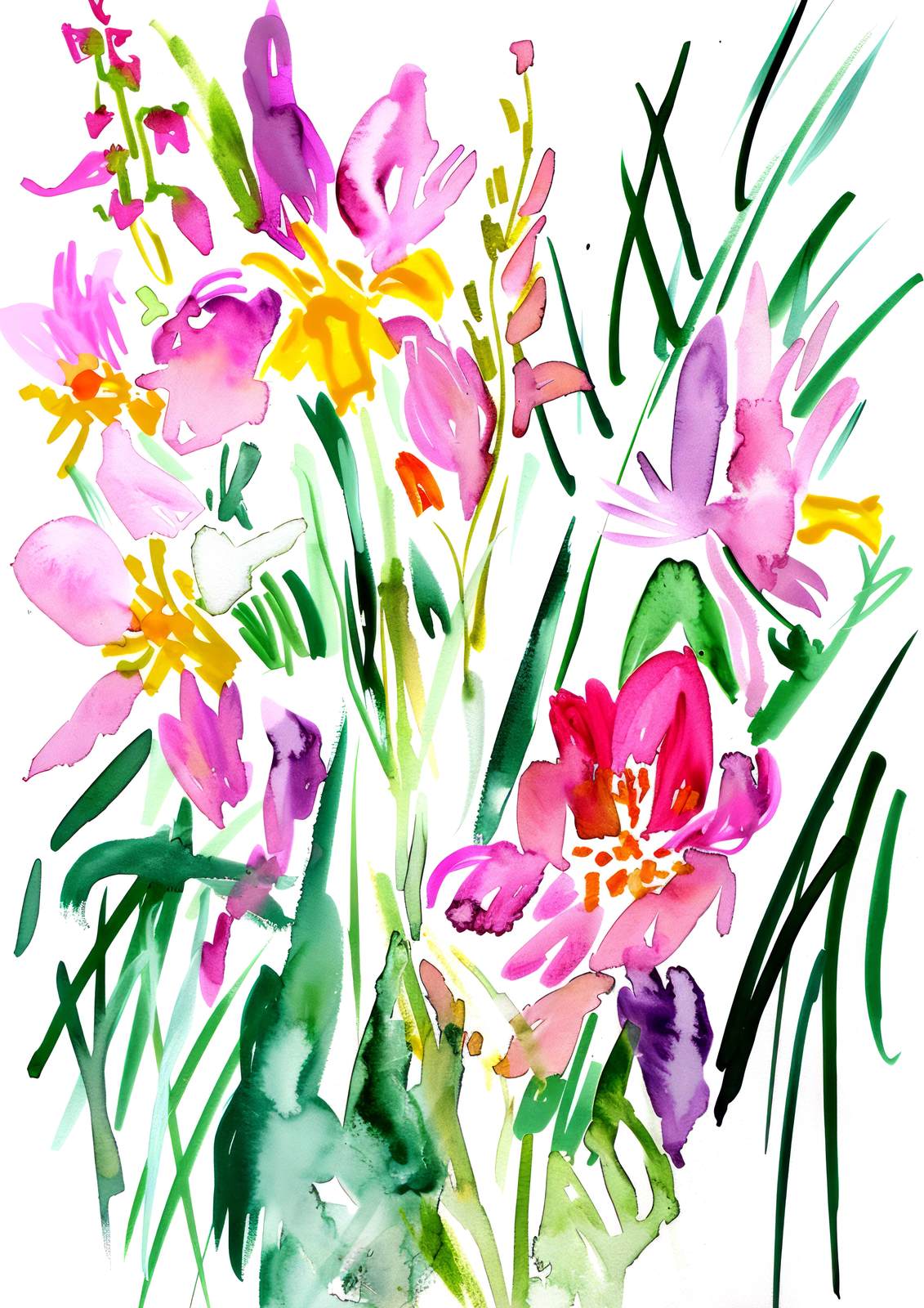 Poster - Floral Watercolor Artwork