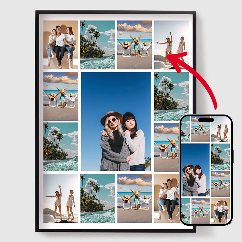 Personalised Posters – Upload your own images – 13 Photos Vertical
