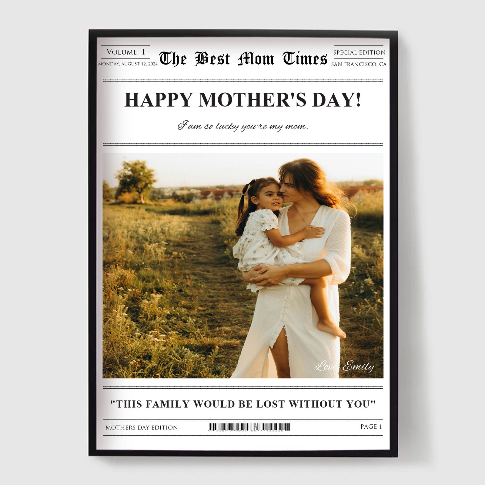 Poster - Mother's Day Newspaper