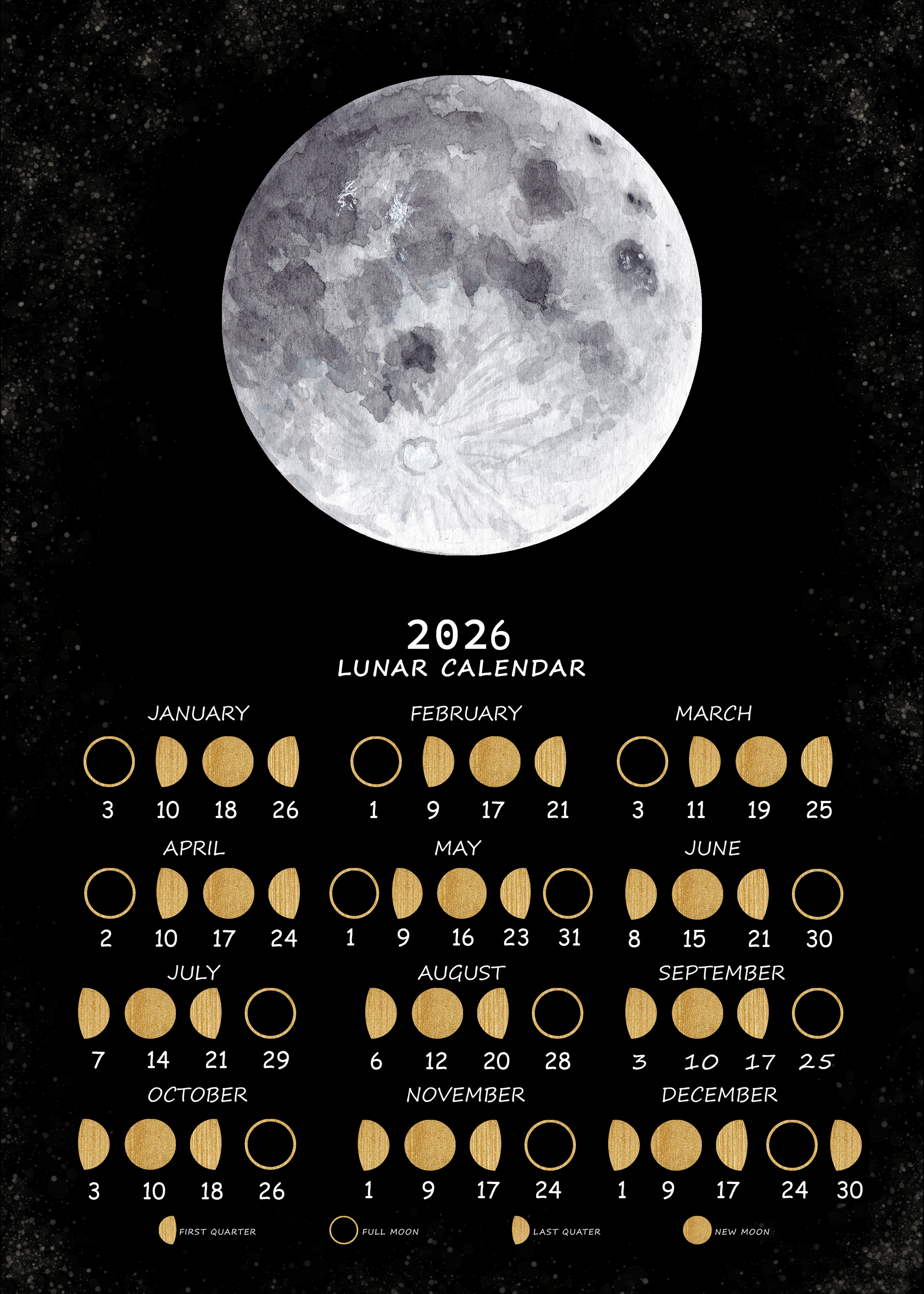 Poster - 2026 Lunar Calendar