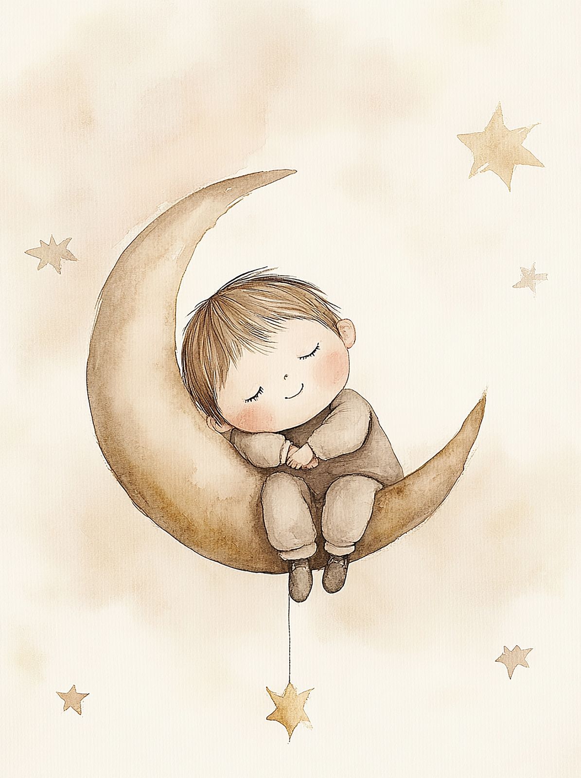 Poster - Child on Moon