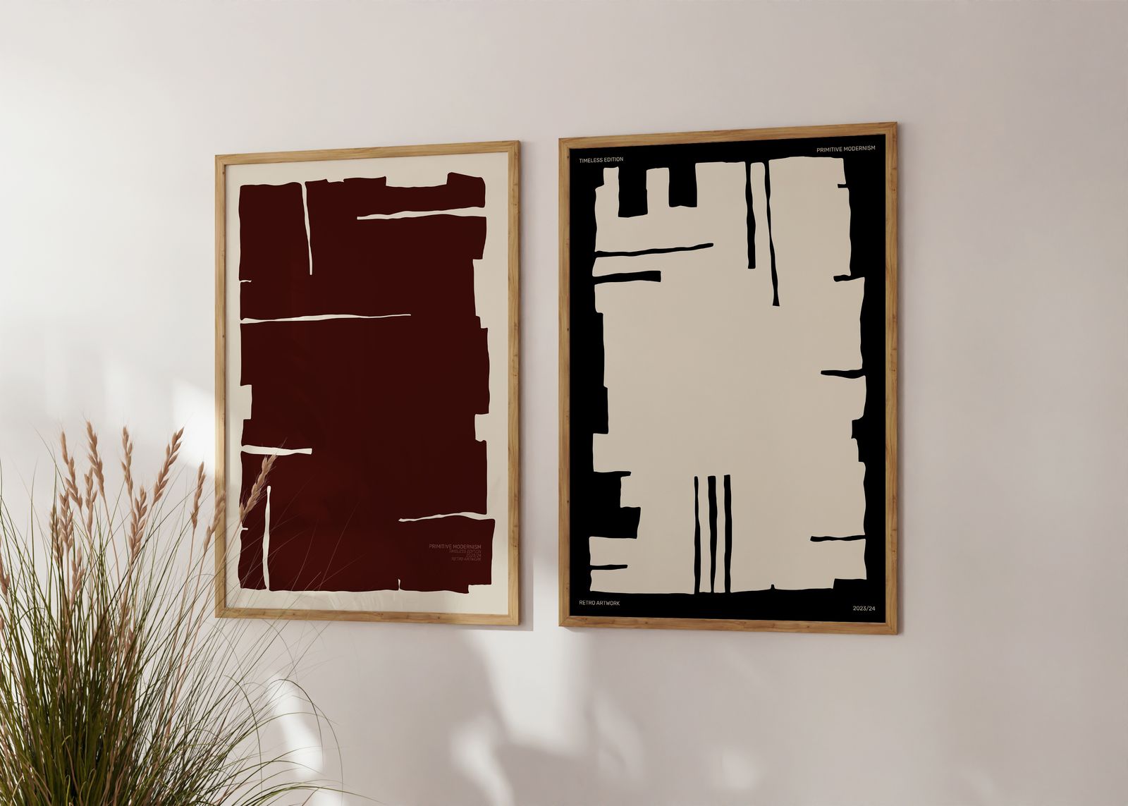 Poster - Primitive Modernism / Set of 2