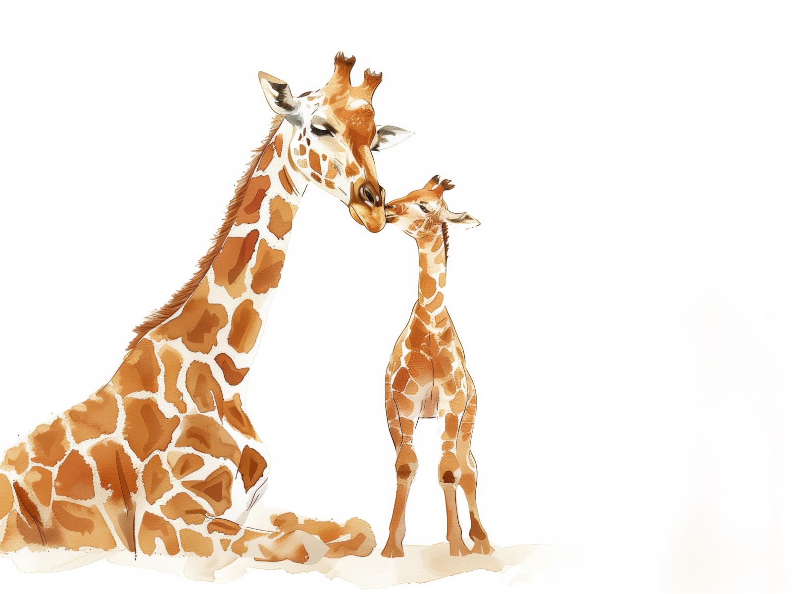 Poster - Giraffe Family