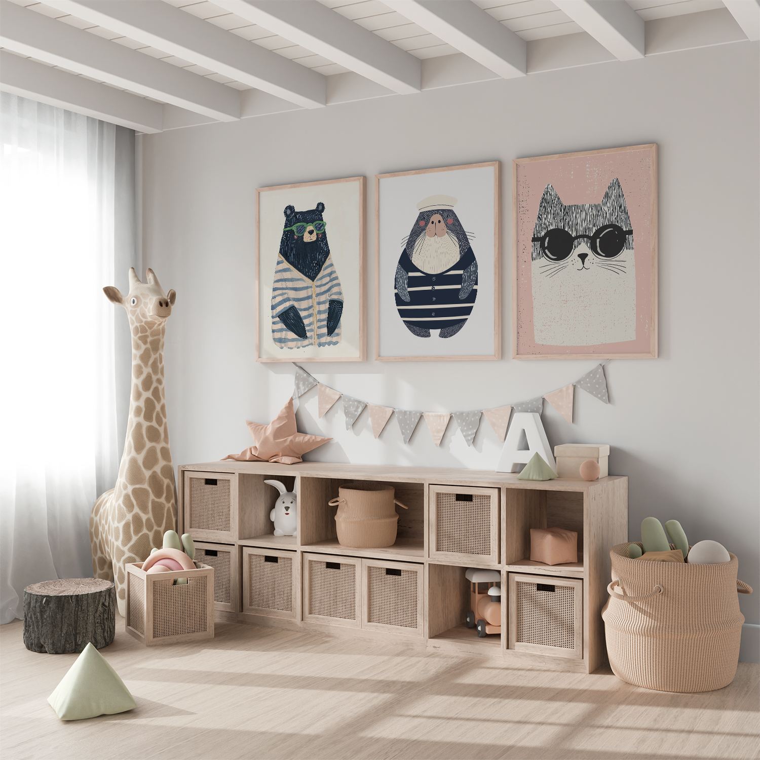 Poster - Cool Animals / Set of 3