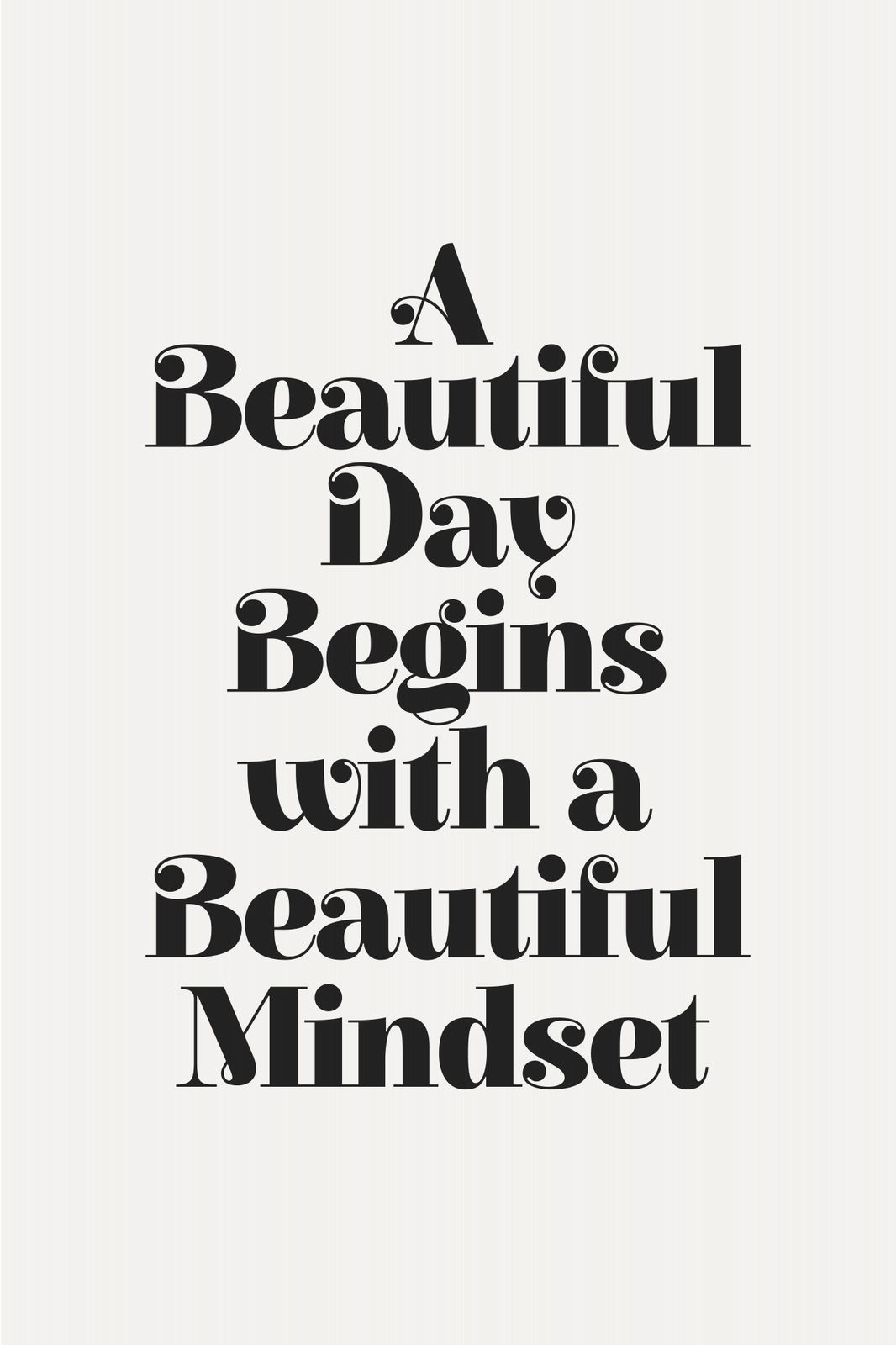 Poster - Beautiful Mindset