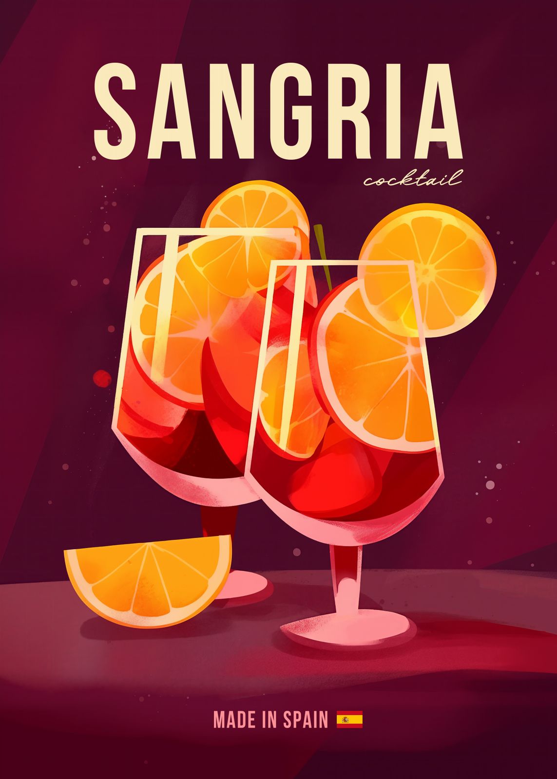 Poster - Sangria Cocktail