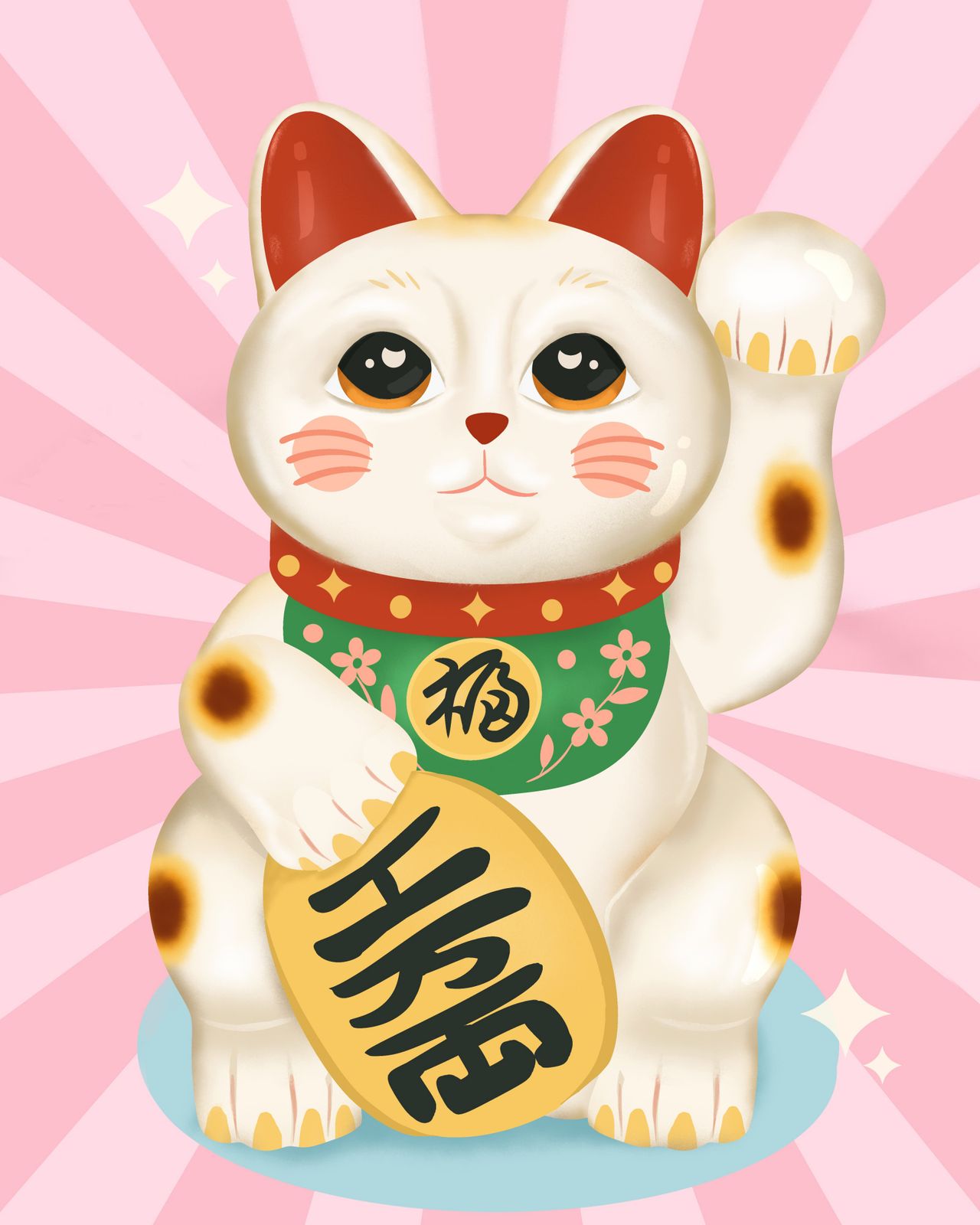 Poster - Lucky Cat Design
