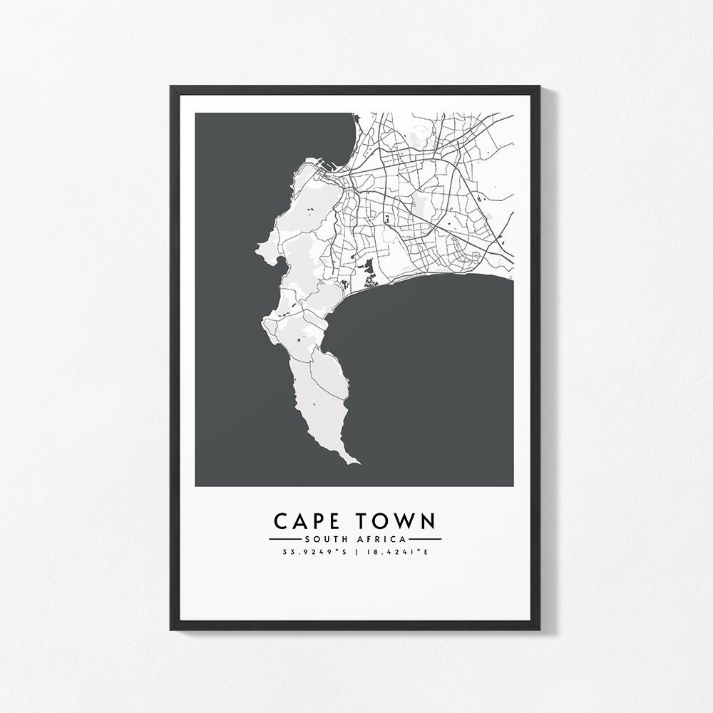 Poster - Cape Town Map