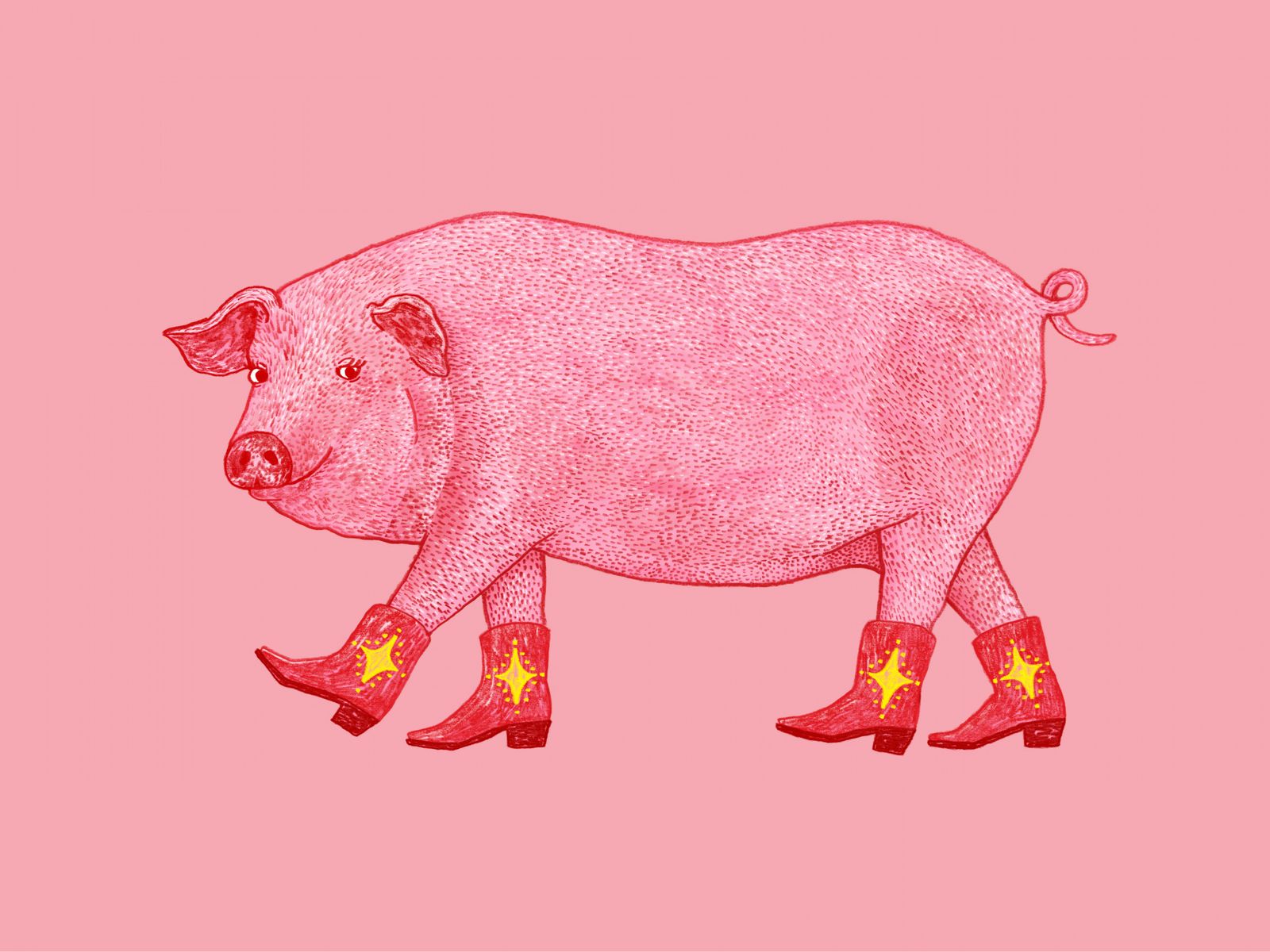 Poster - Pig in Boots
