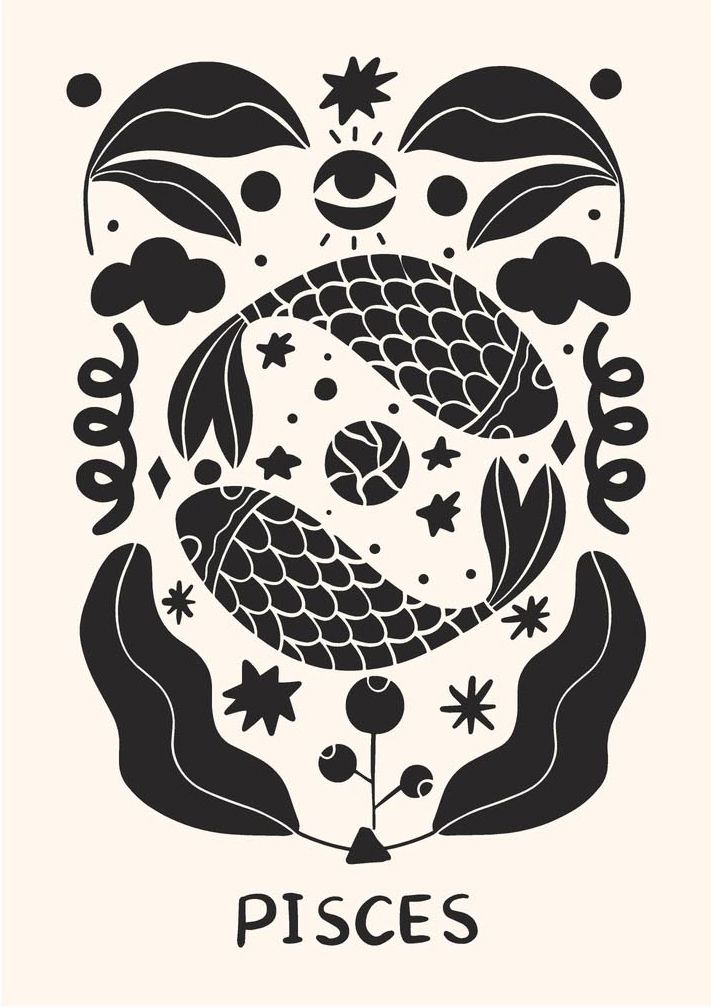 Poster - Pisces Zodiac Sign