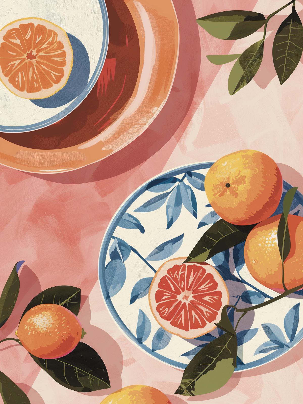 Poster - Citrus and Leaves