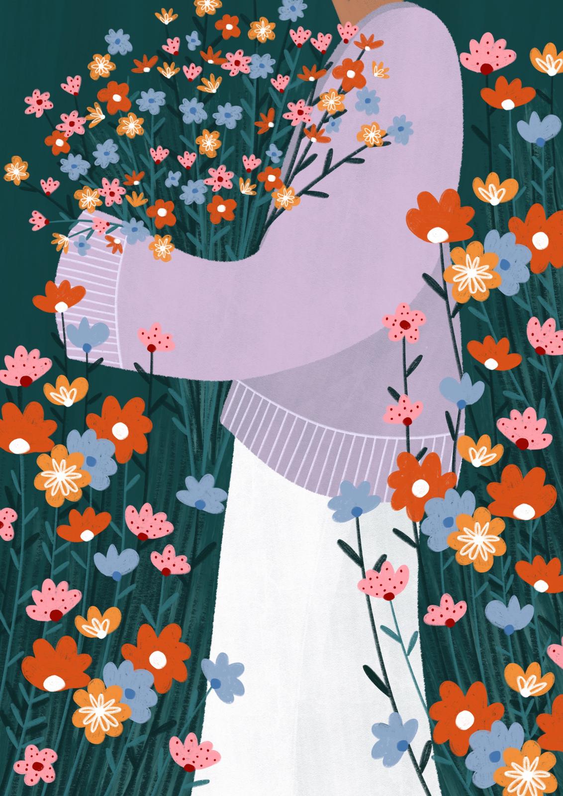 Poster - Floral Embrace
