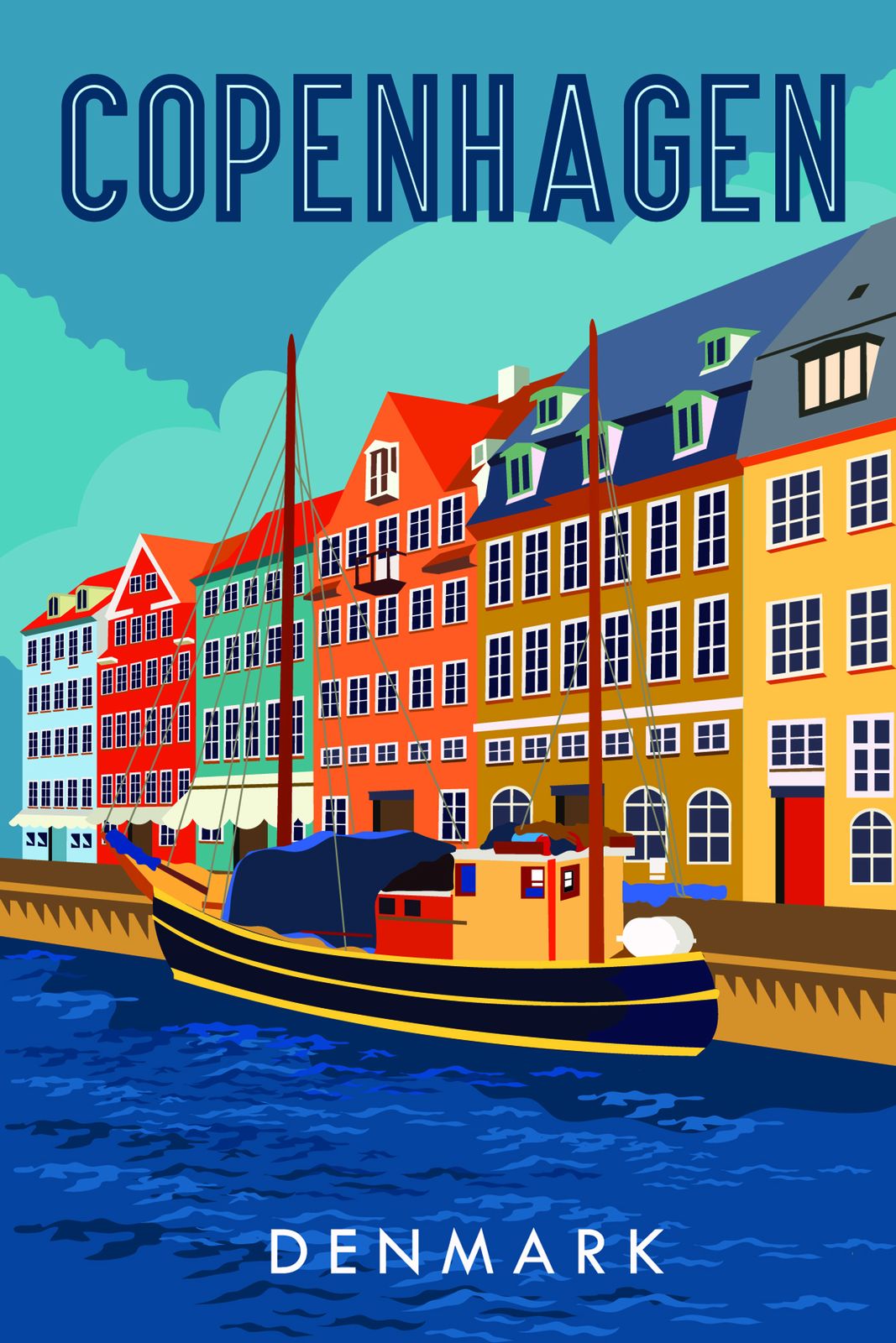 Copenhagen Denmark Poster