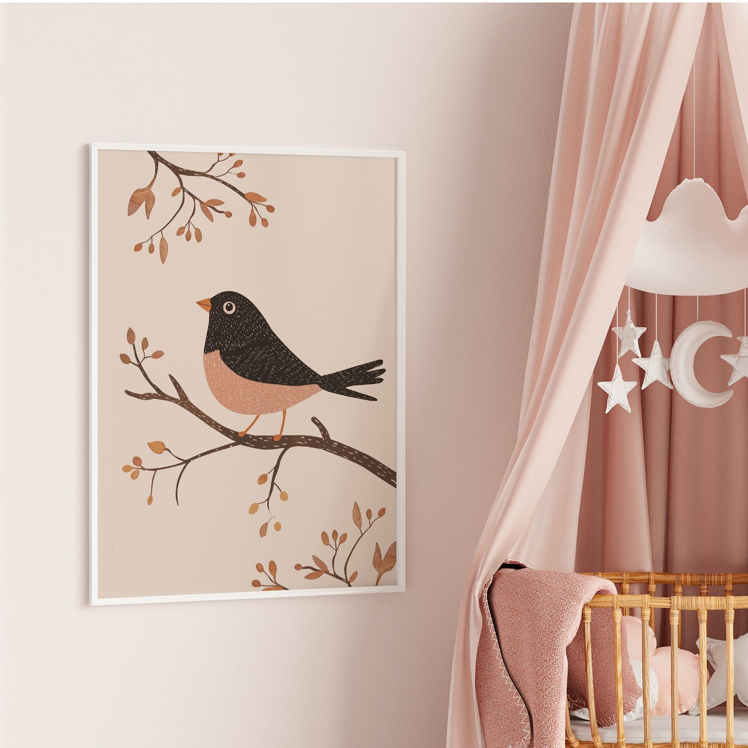 Poster - Bird on Branch
