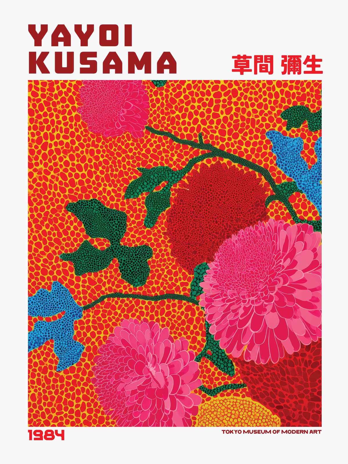 Poster - Yayoi Kusama Floral Design