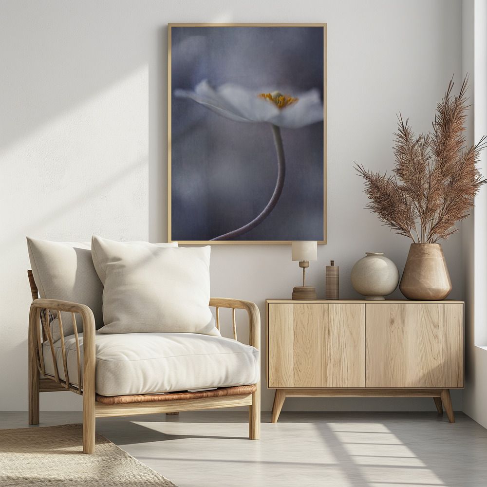 Poster - White Flower Serenity