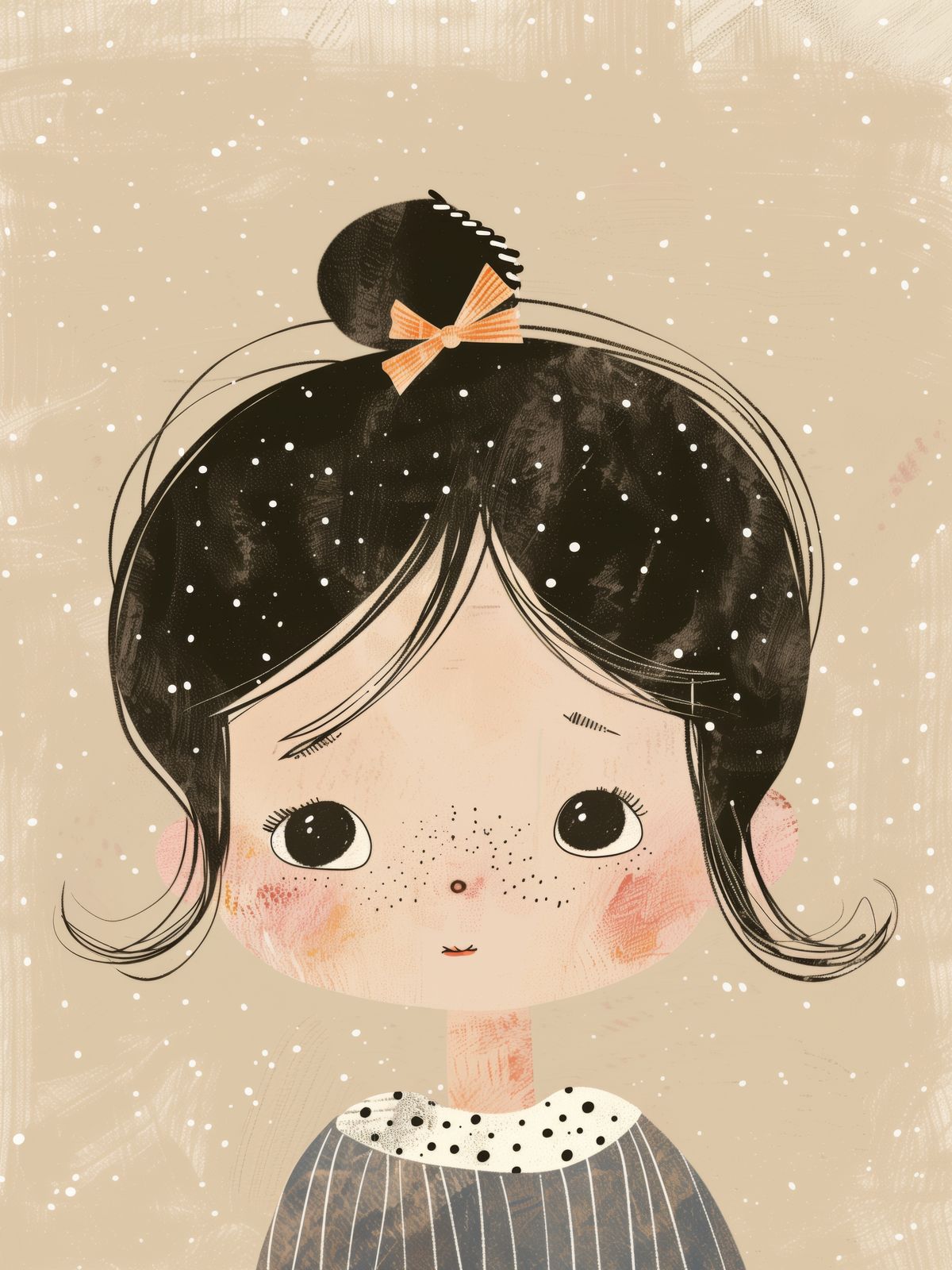 Poster - Girl with Bow
