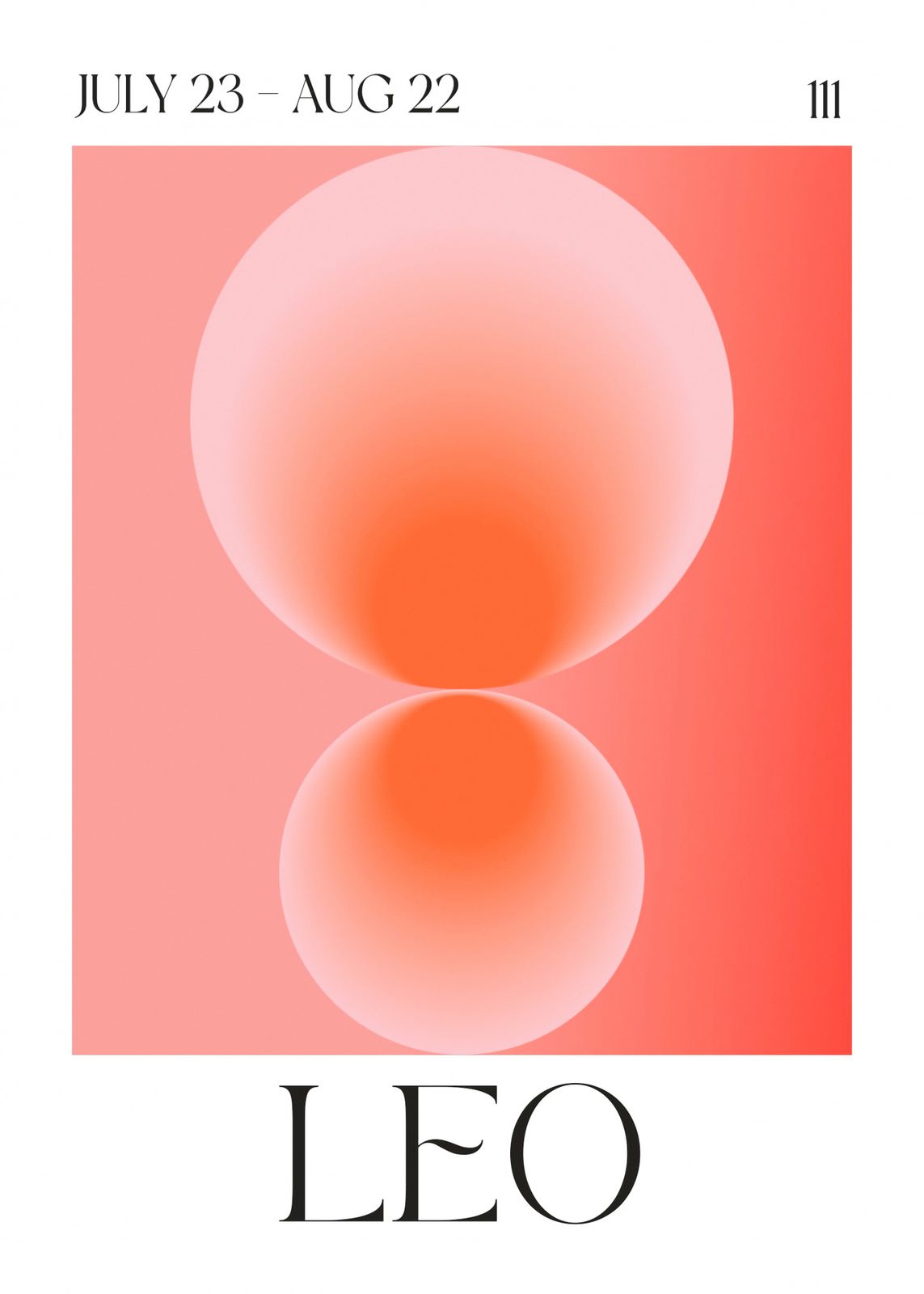 Poster - Leo Zodiac Sign
