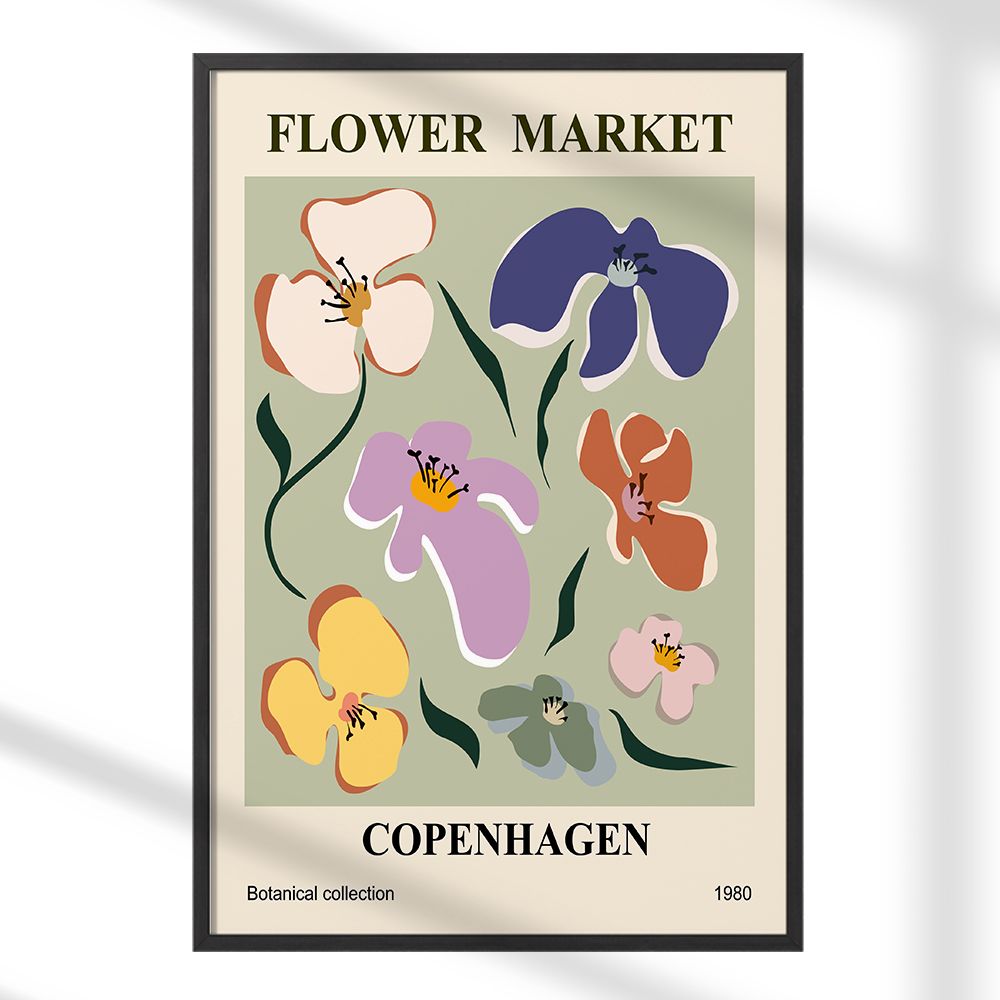 Poster - Flower Market Copenhagen