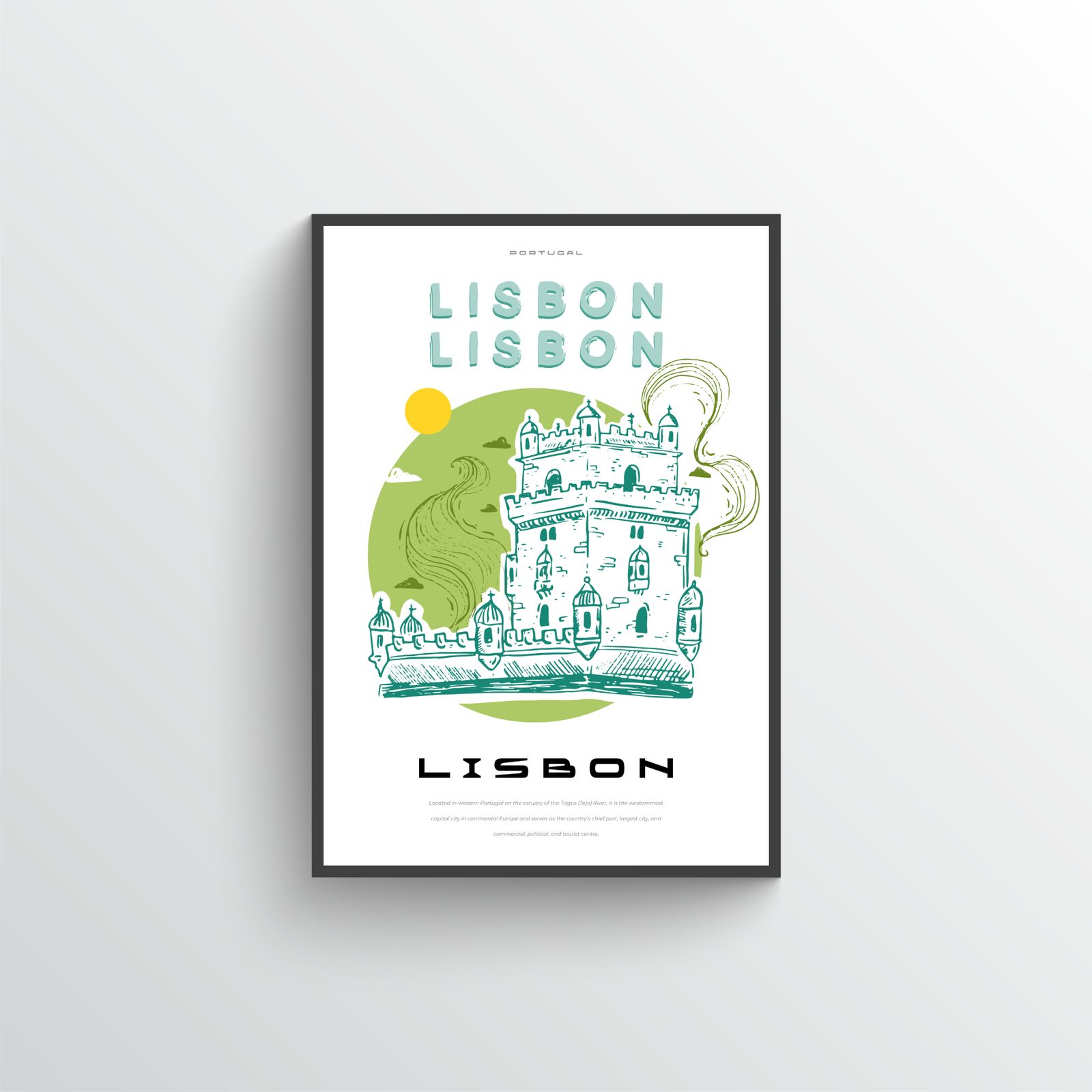 Lisbon Travel Poster