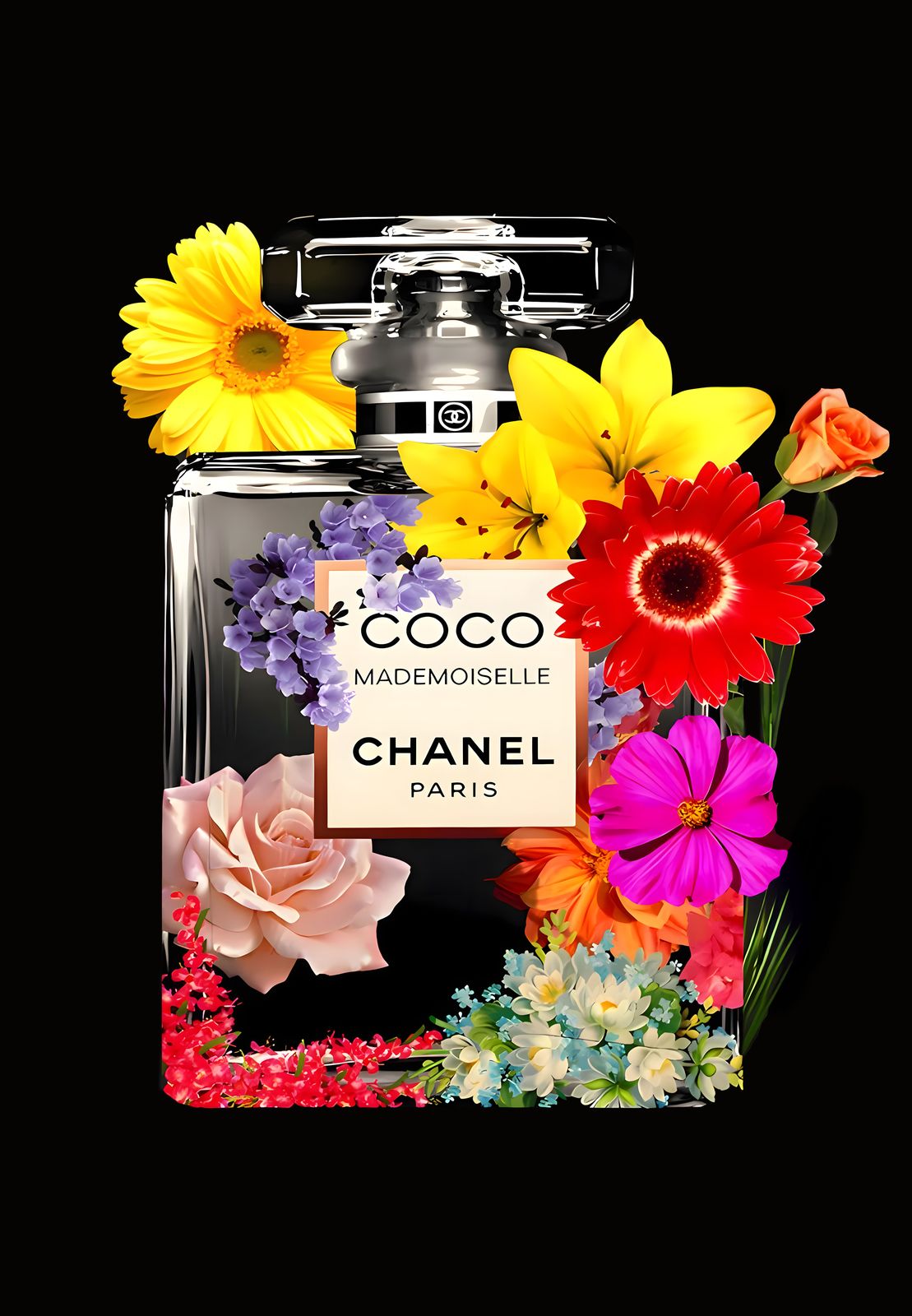 Poster - Coco Chanel Floral