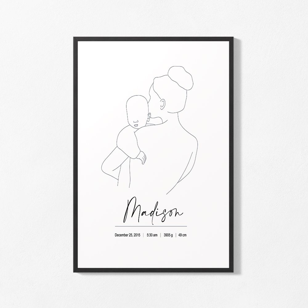 Personalised Poster - Minimalist Birth Design