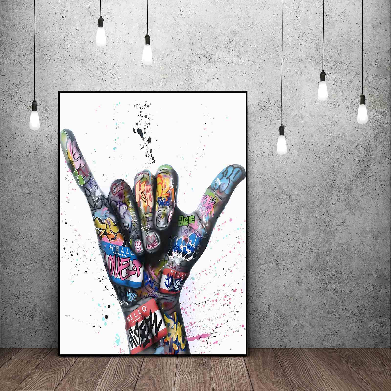 Graffiti Hand Wall Poster