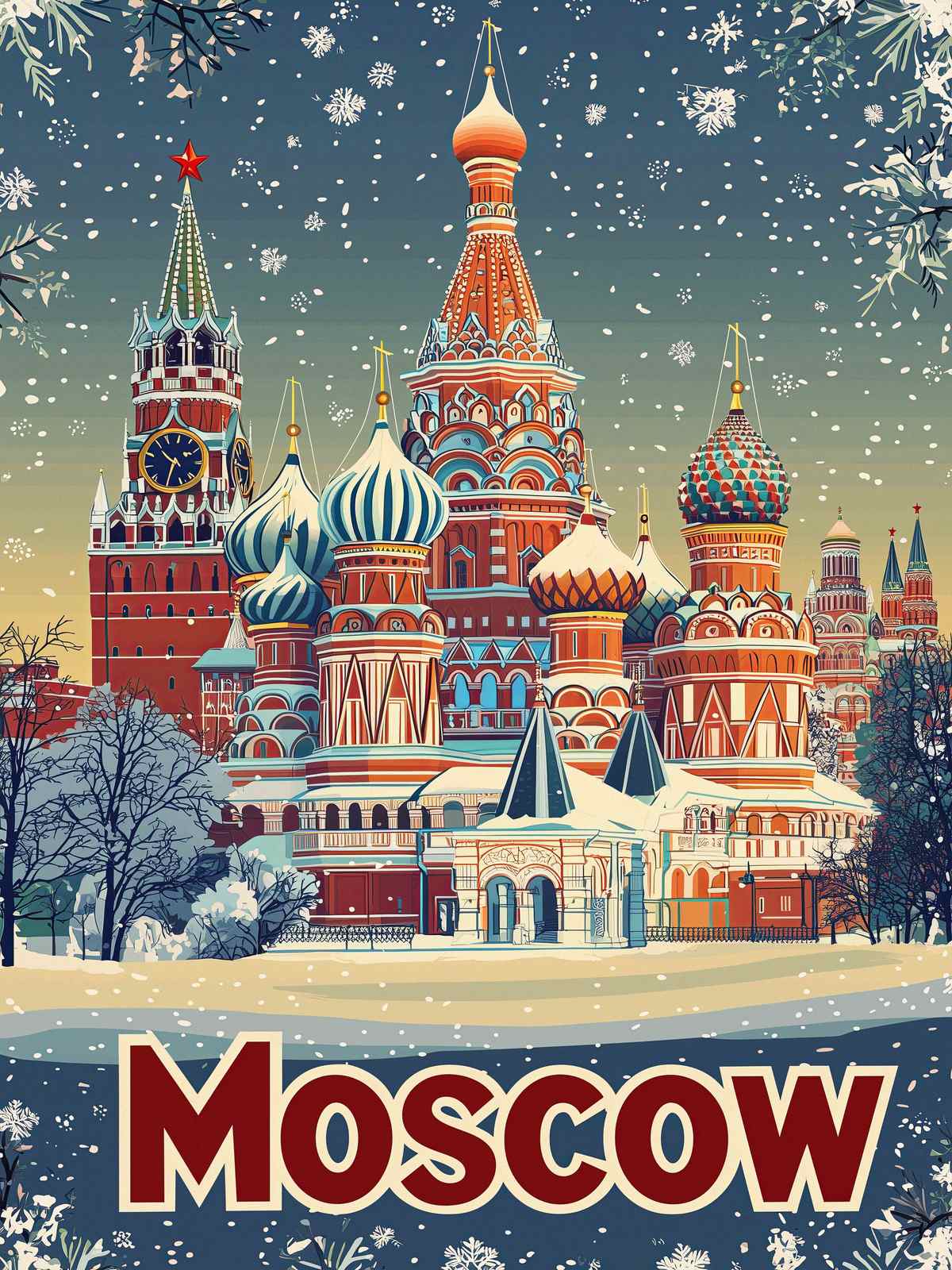 Poster - Moscow Architecture