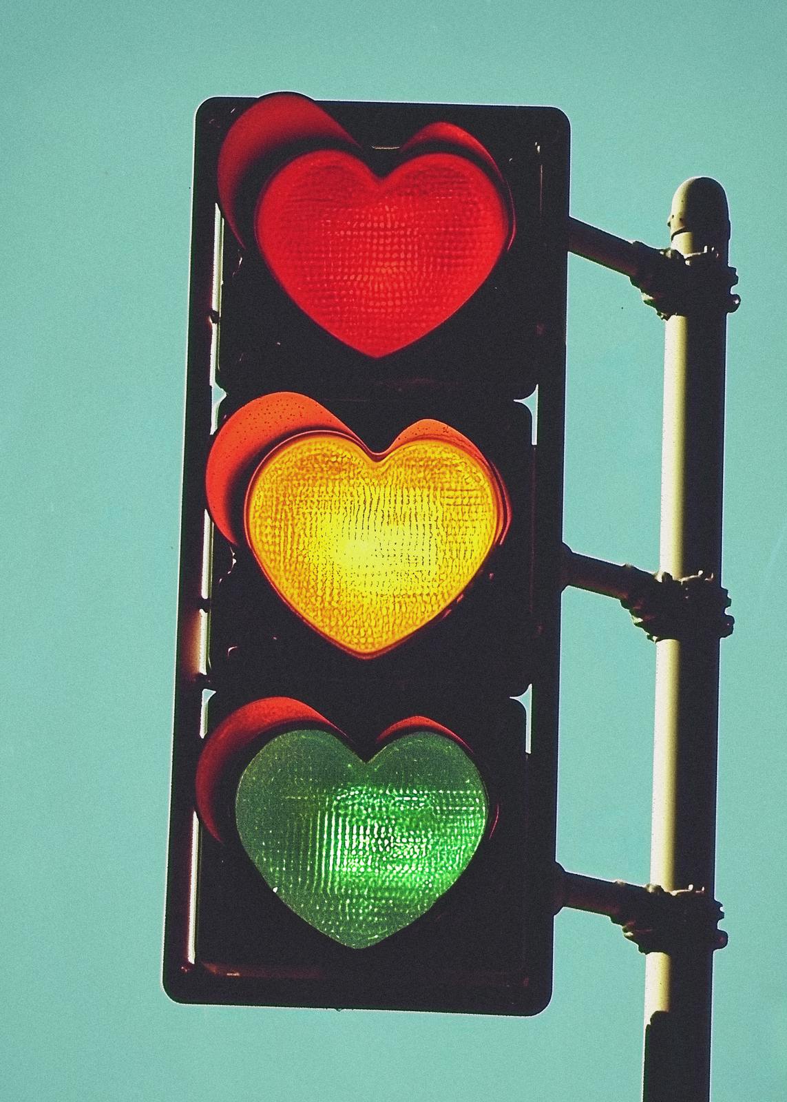 Poster - Traffic Light Hearts