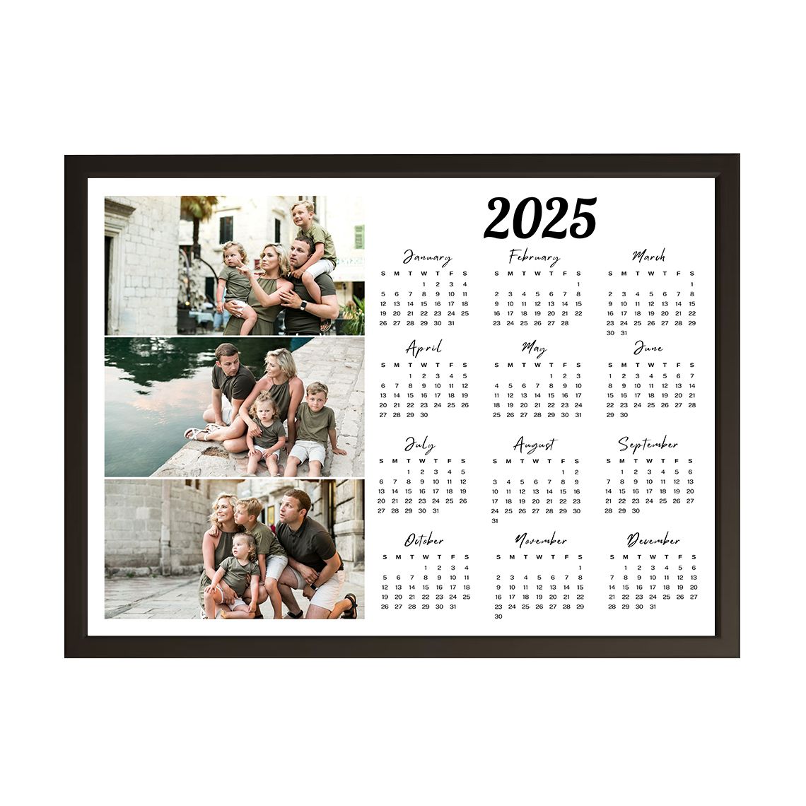 Personalised Poster - Family Calendar 2026