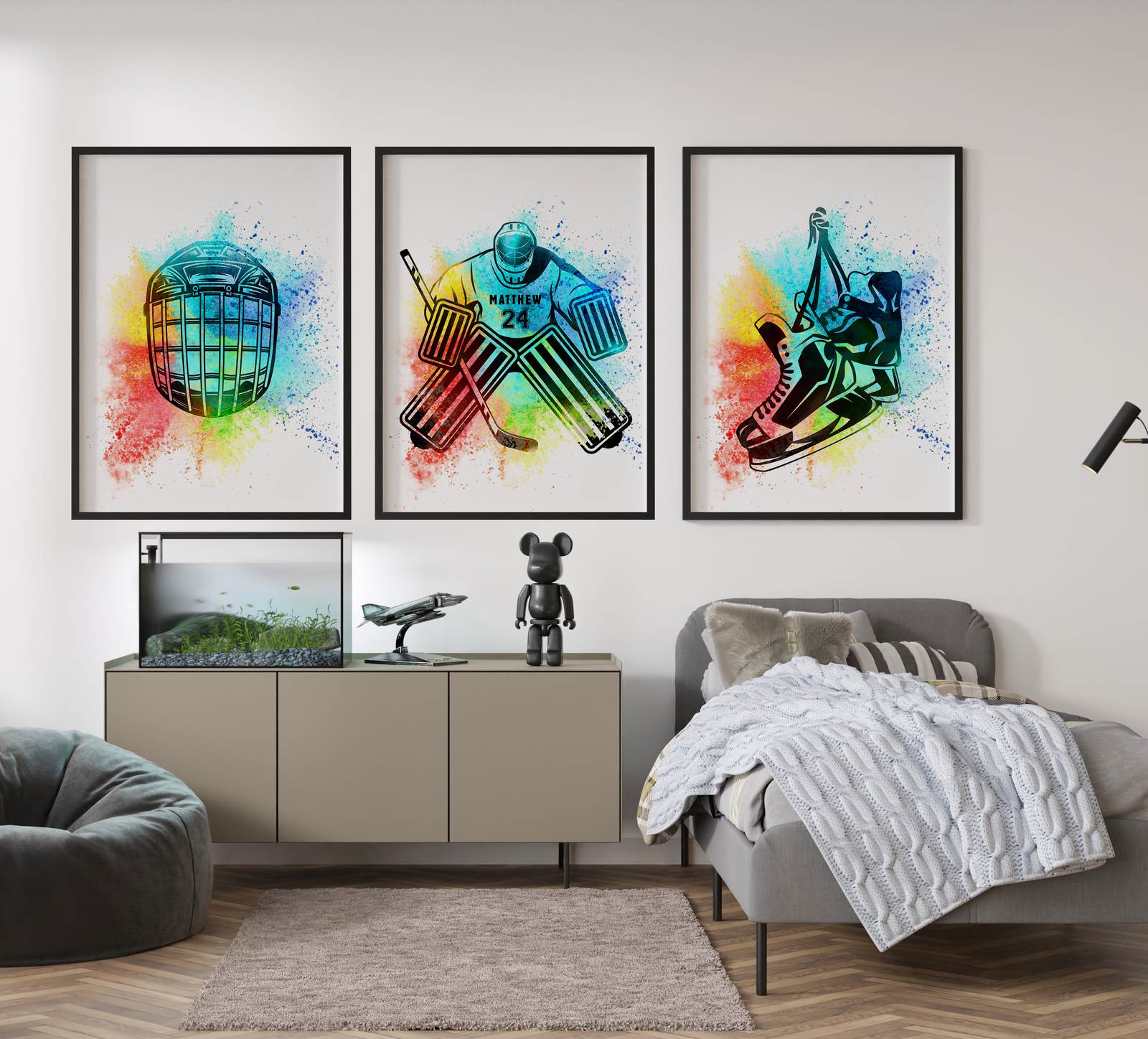 Personalised Poster - Hockey Collection / Set of 3