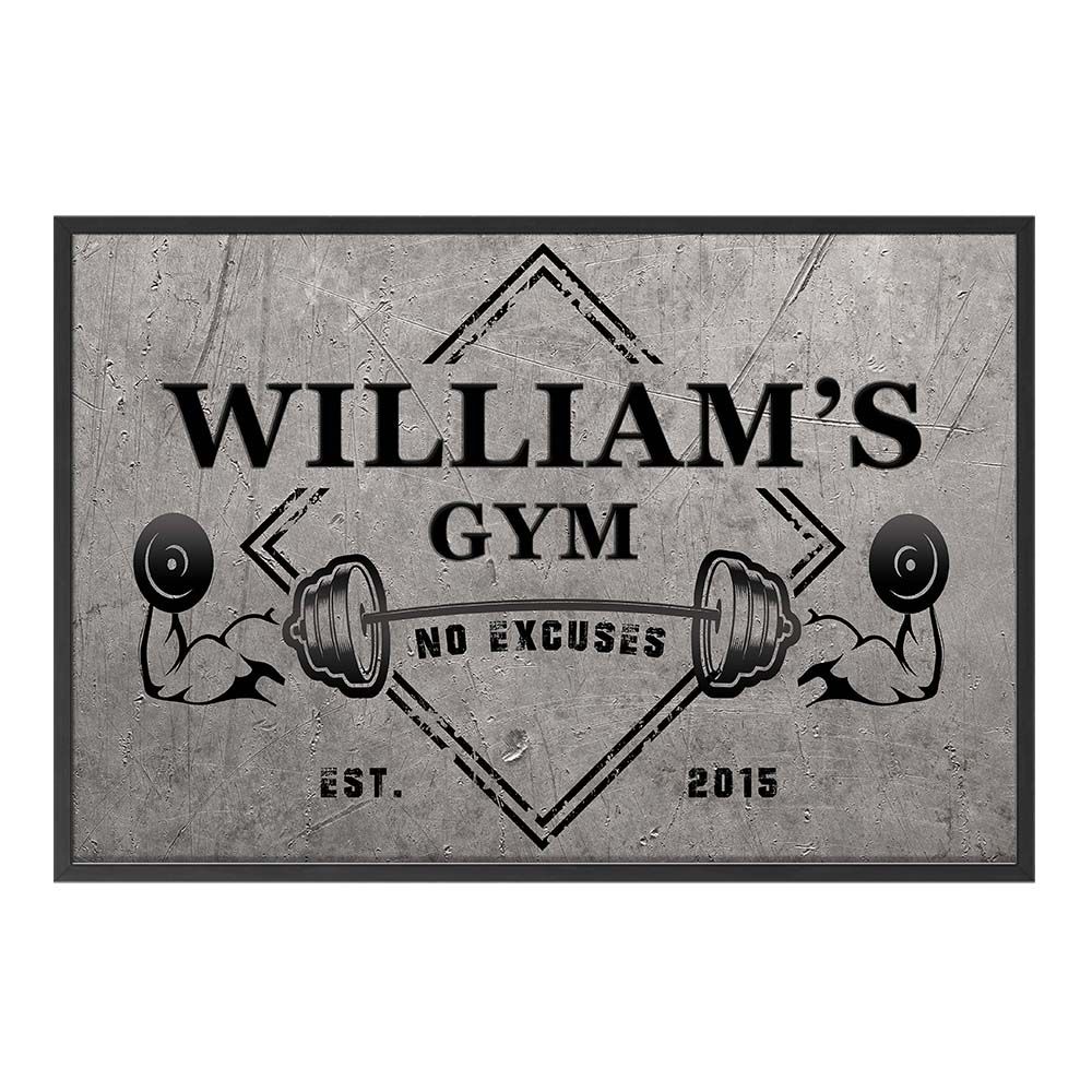 Personalised Poster - William's Gym