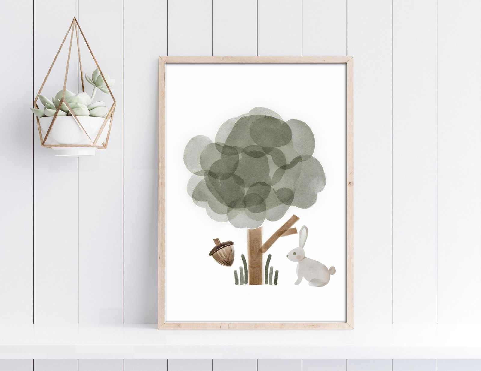 Tree and Rabbit Poster