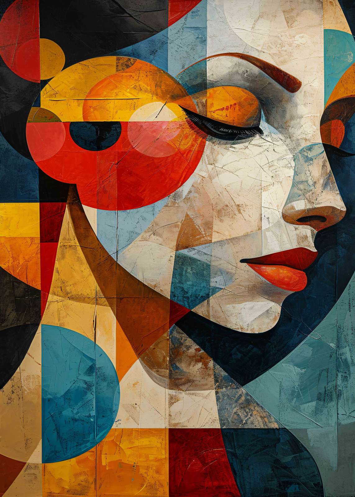 Poster - Abstract Woman Portrait