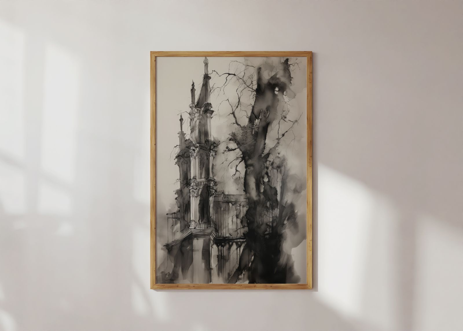 Poster - Gothic Tower Illustration