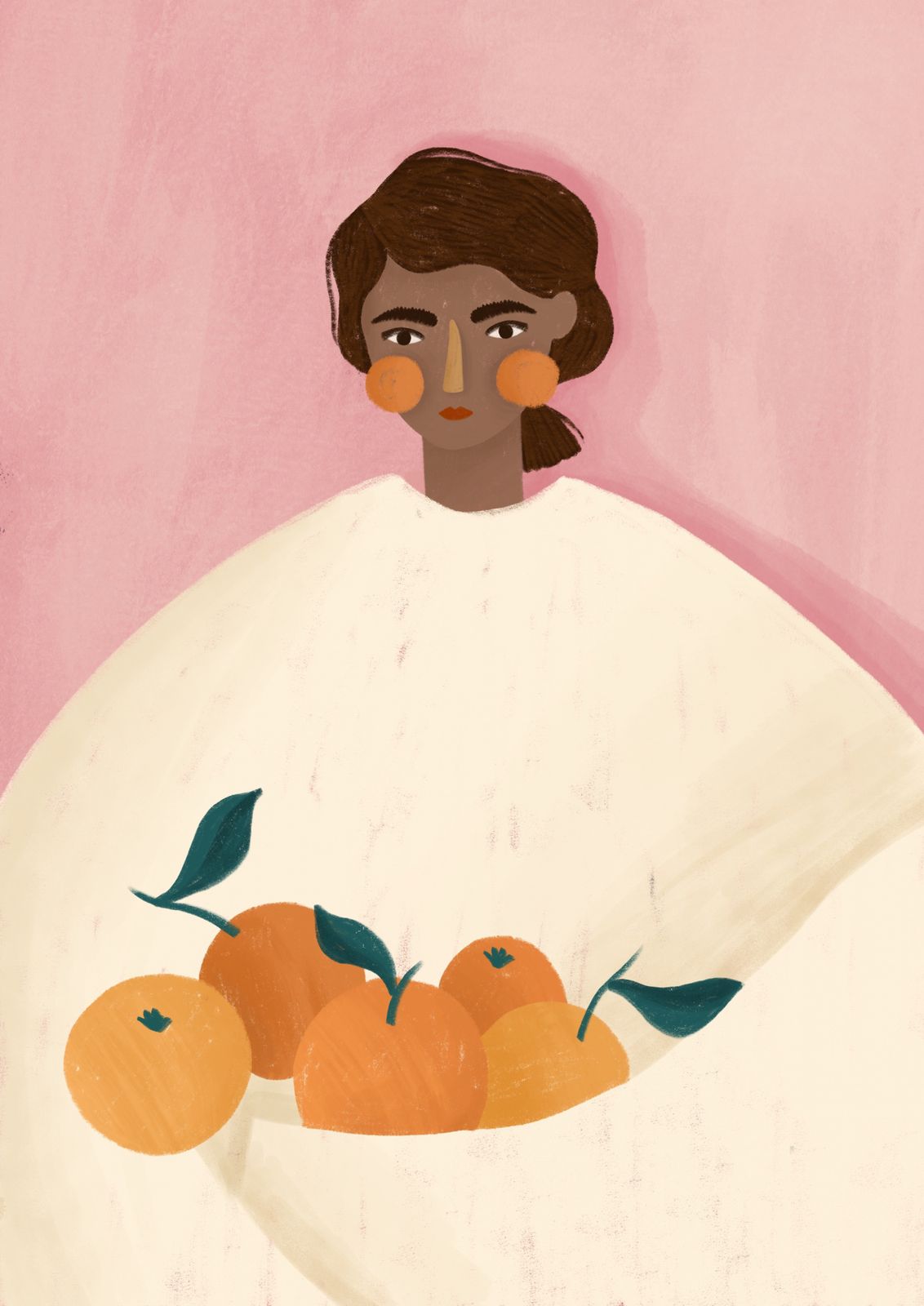 Poster - Girl with Oranges