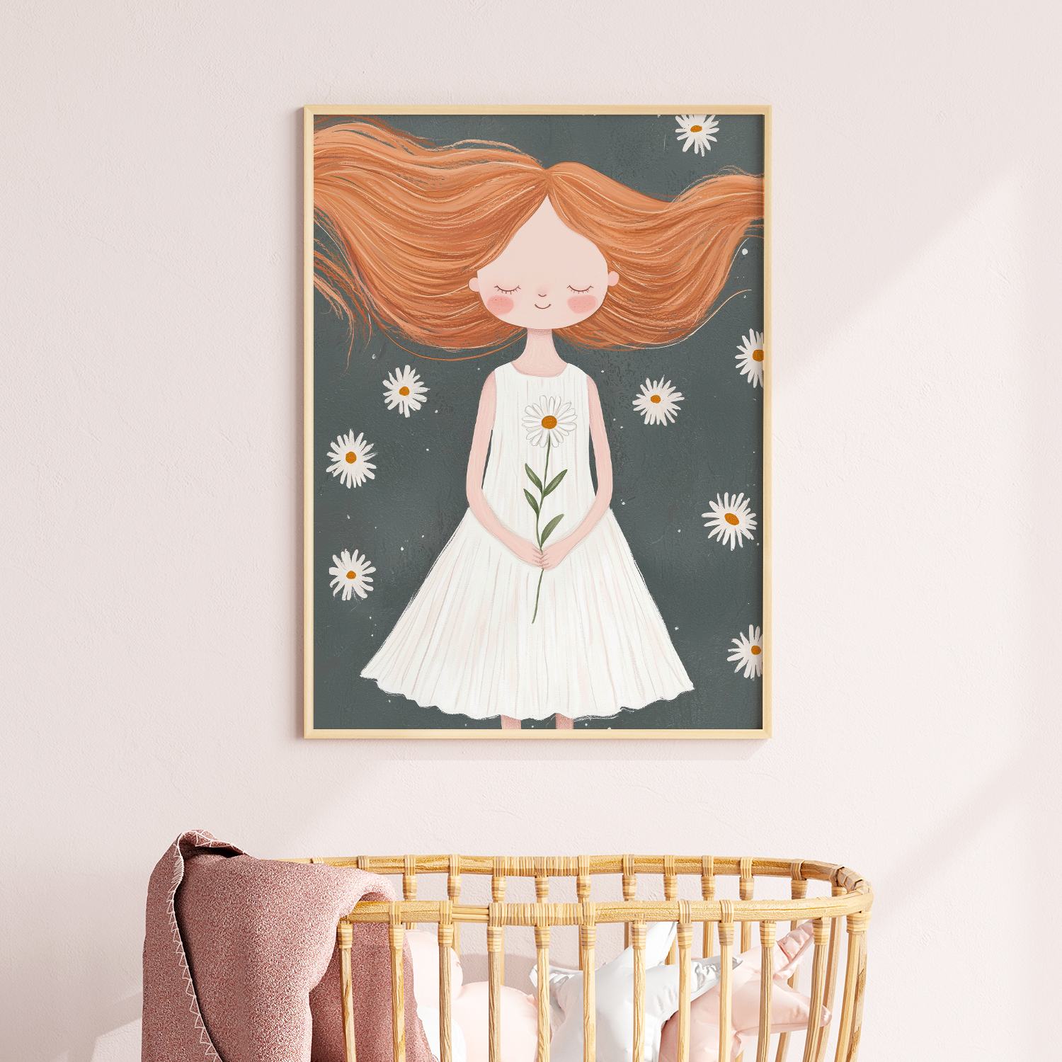 Poster - Girl with Daisies